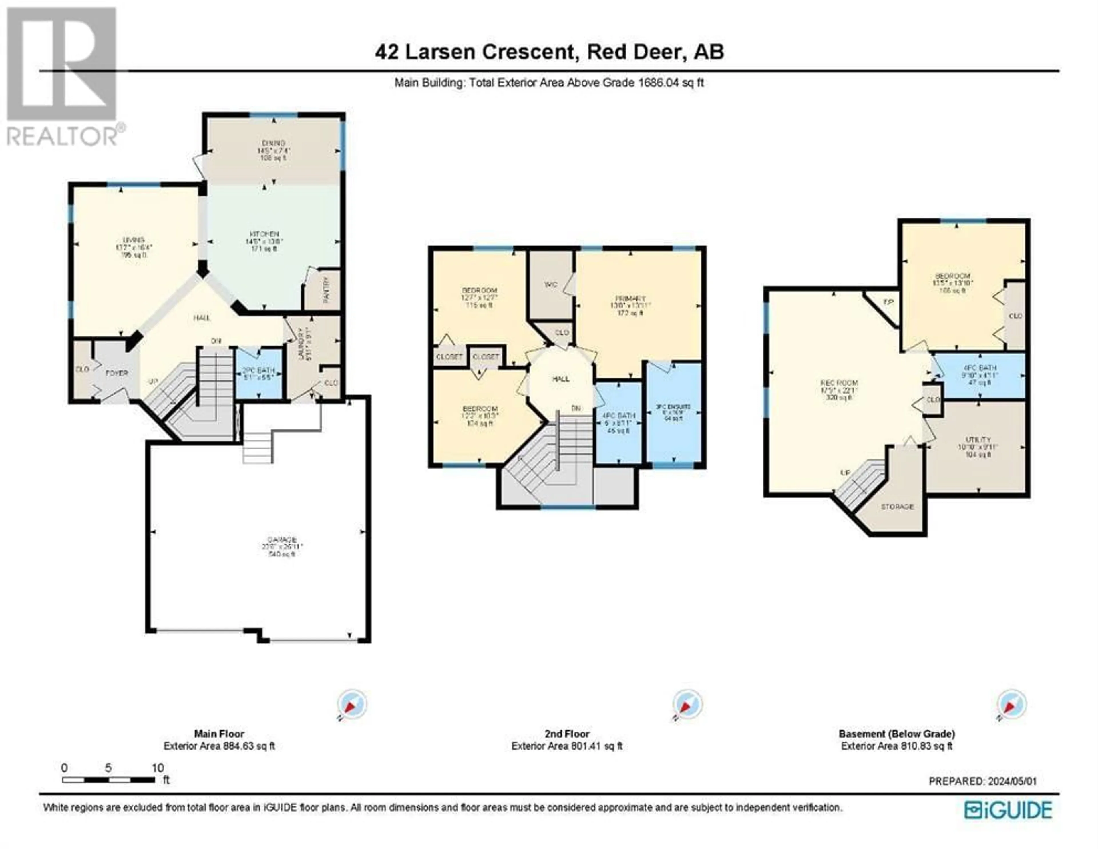 Floor plan for 42 Larsen Crescent, Red Deer Alberta T4R0J1