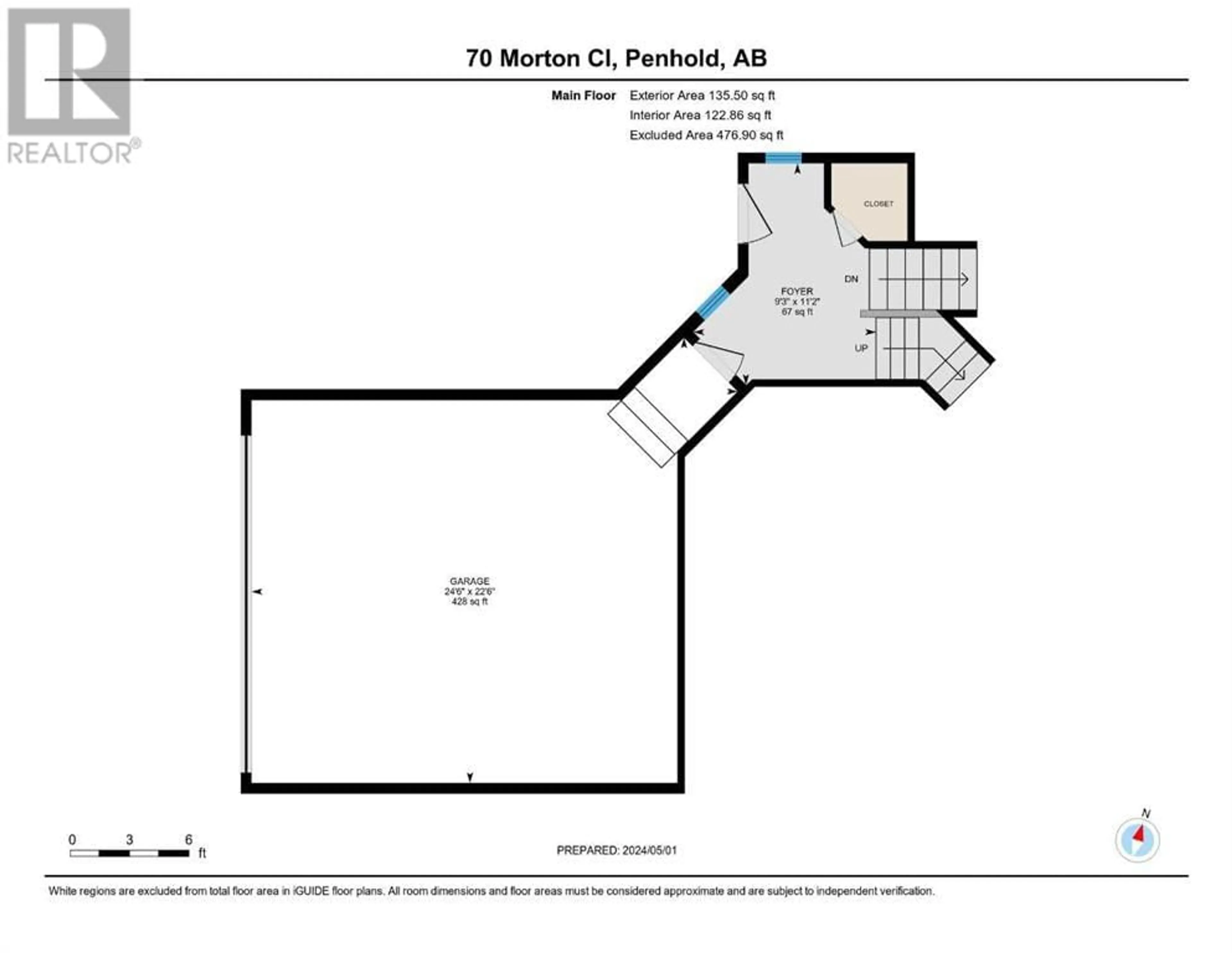 Floor plan for 70 Morton Close, Penhold Alberta T0M1R0