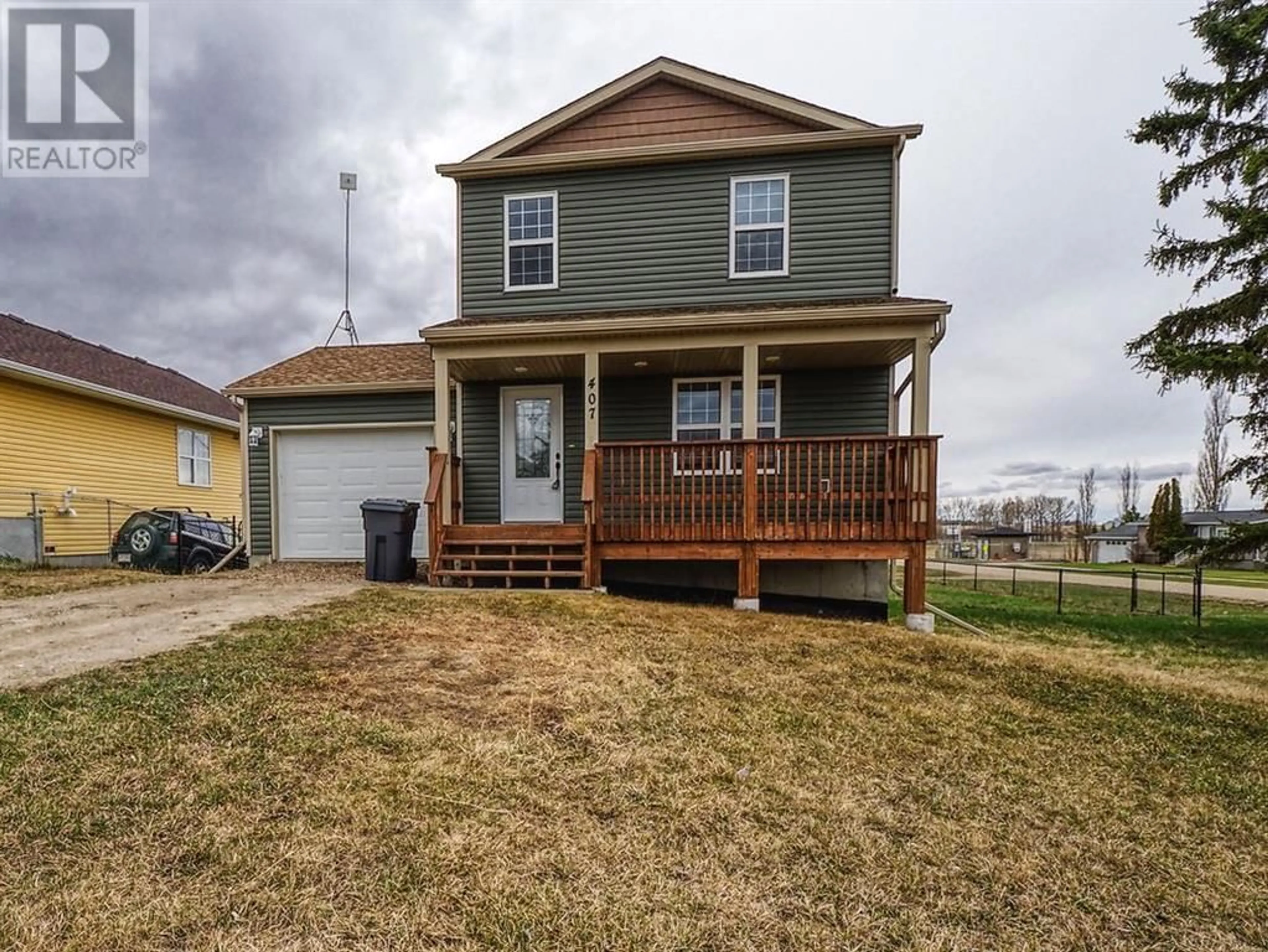 Frontside or backside of a home for 407 5 Avenue, Elnora Alberta T0M0Y0