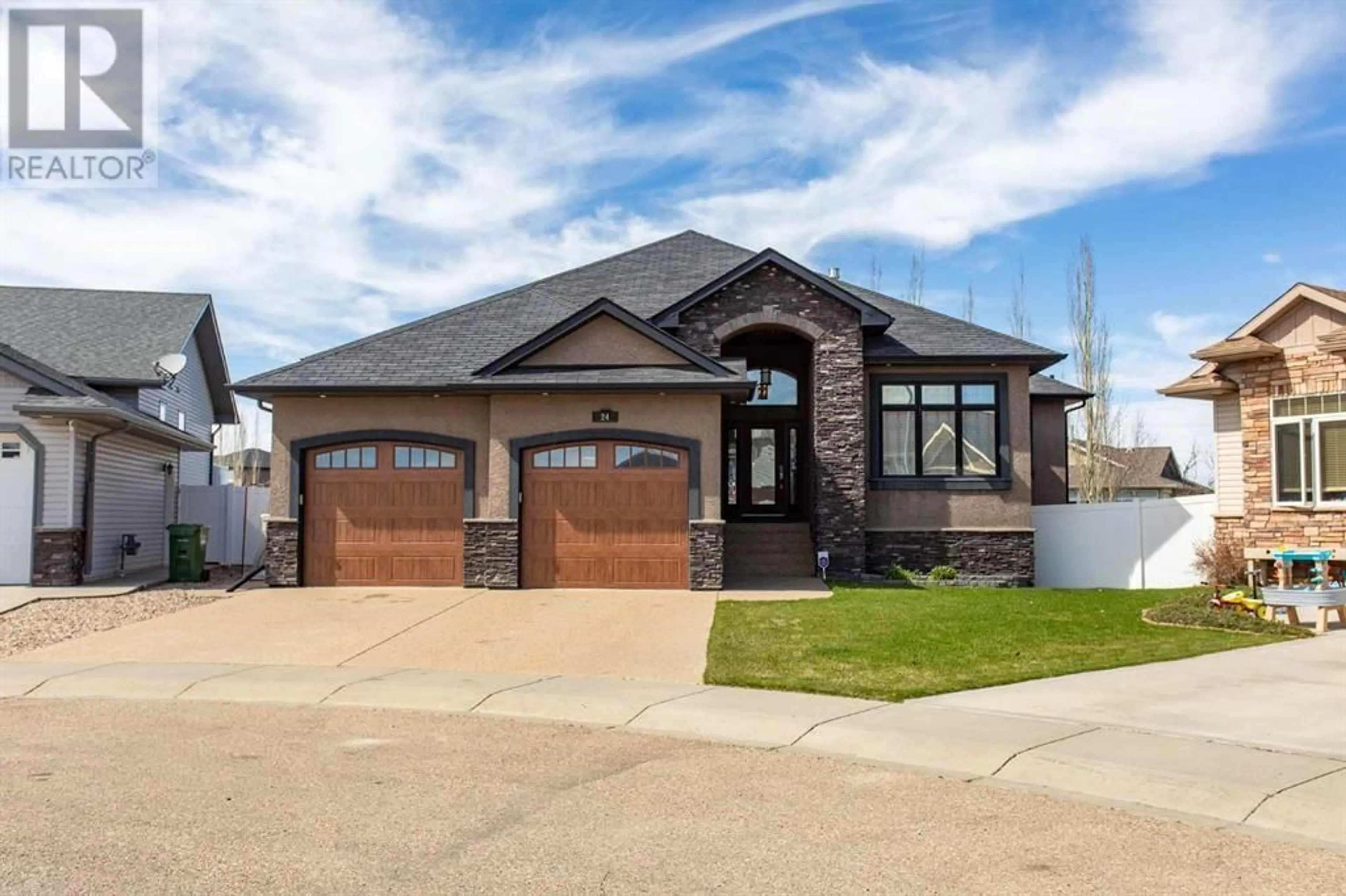 Frontside or backside of a home for 24 Violet Place, Red Deer Alberta T4R0H6