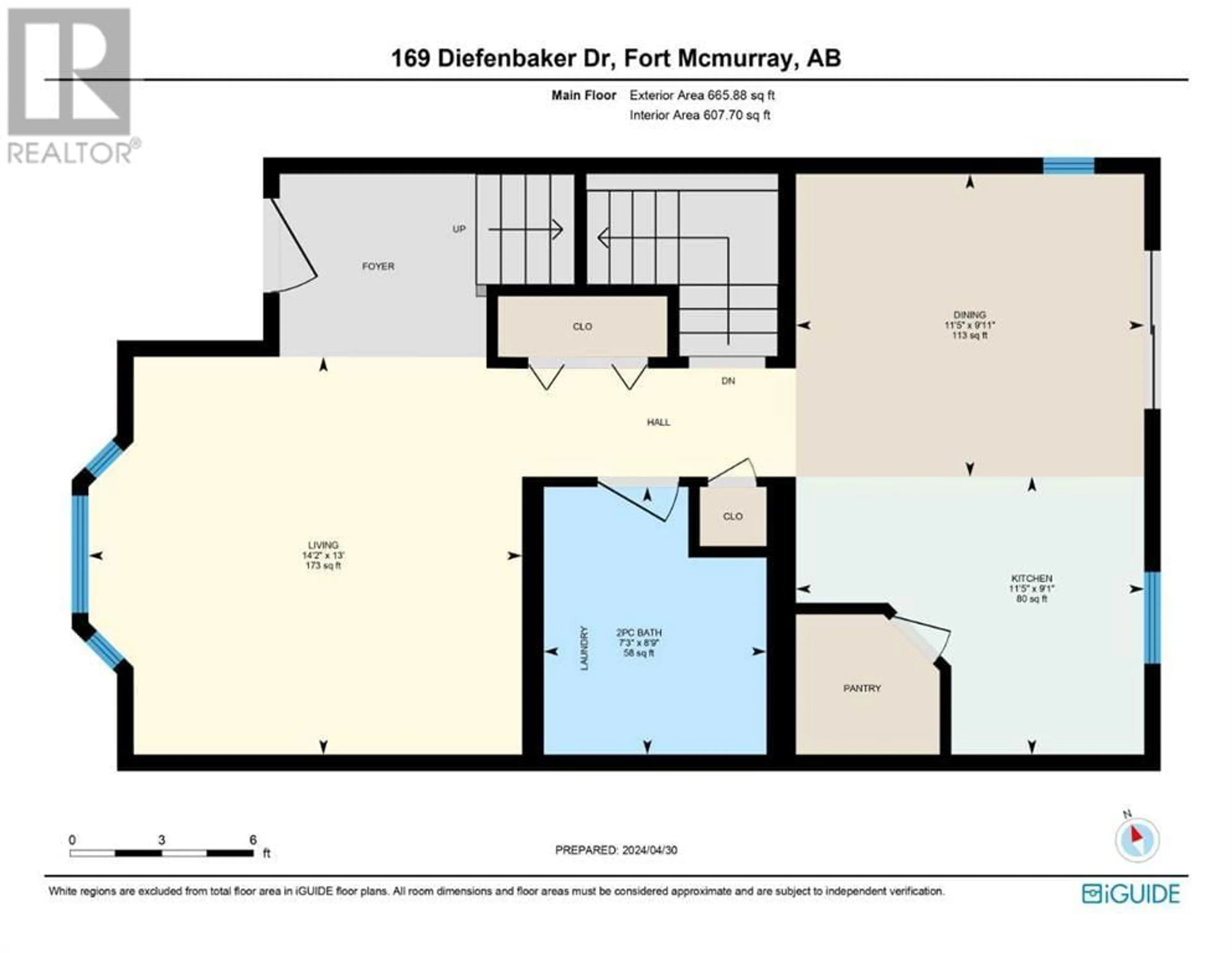 Floor plan for 169 Diefenbaker Drive, Fort McMurray Alberta T9K2J8