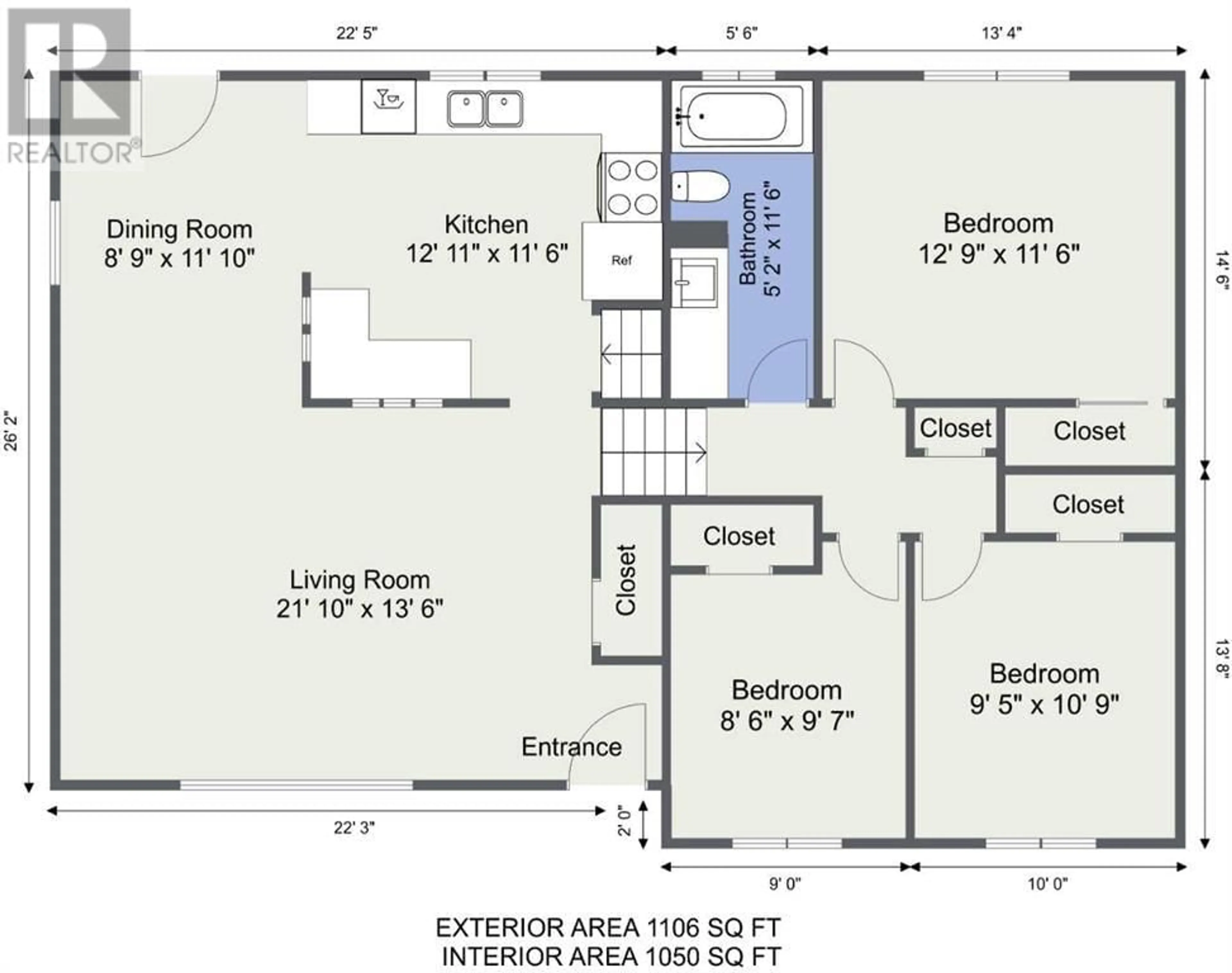 Floor plan for 1381 26 Street SE, Medicine Hat Alberta T1A2G1