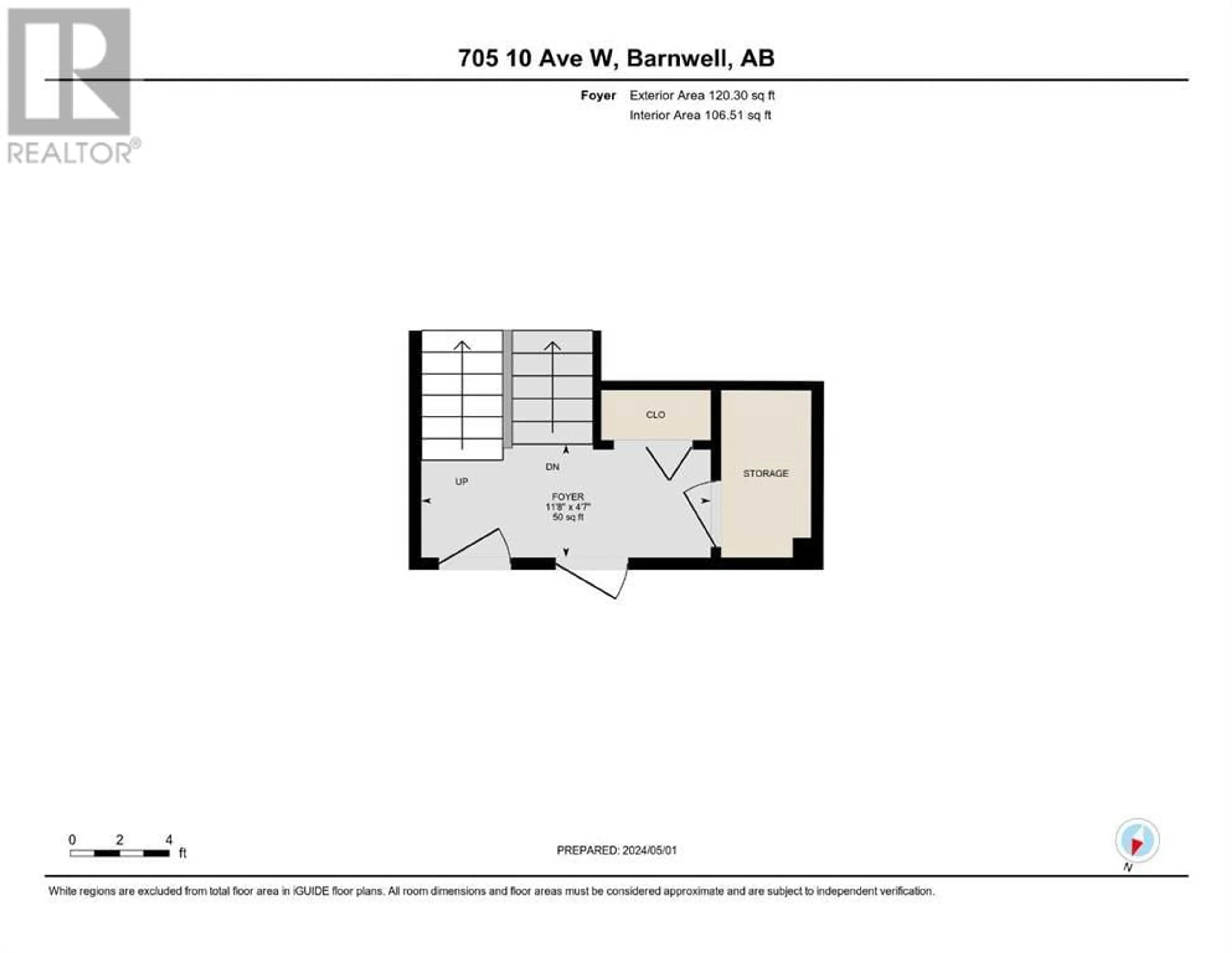 Floor plan for 705 10 Avenue W, Barnwell Alberta T0K0B0