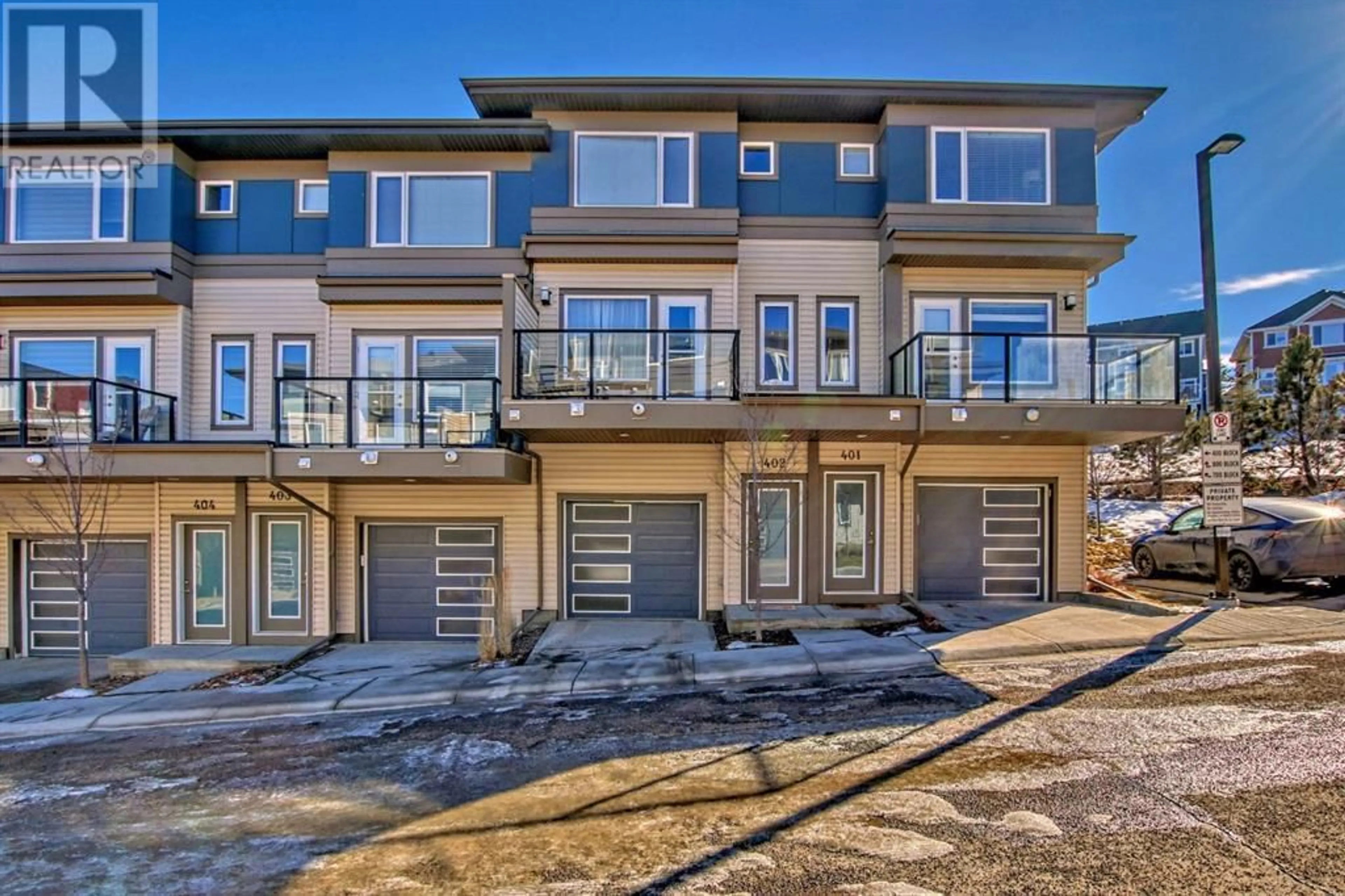 A pic from exterior of the house or condo for 402 501 River Heights Drive, Cochrane Alberta T4C2L3