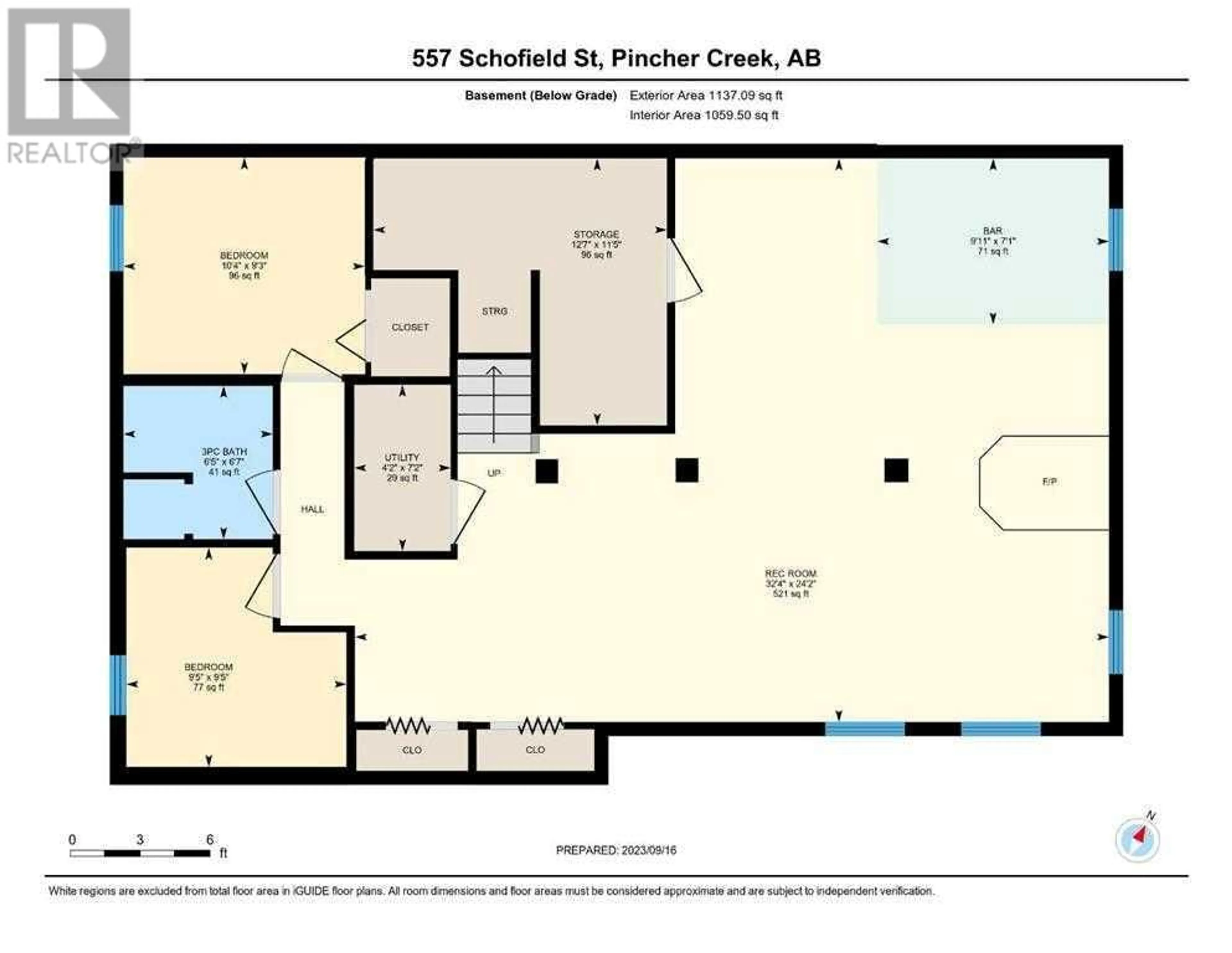 Floor plan for 557 Schofield Street, Pincher Creek Alberta T0K1W0