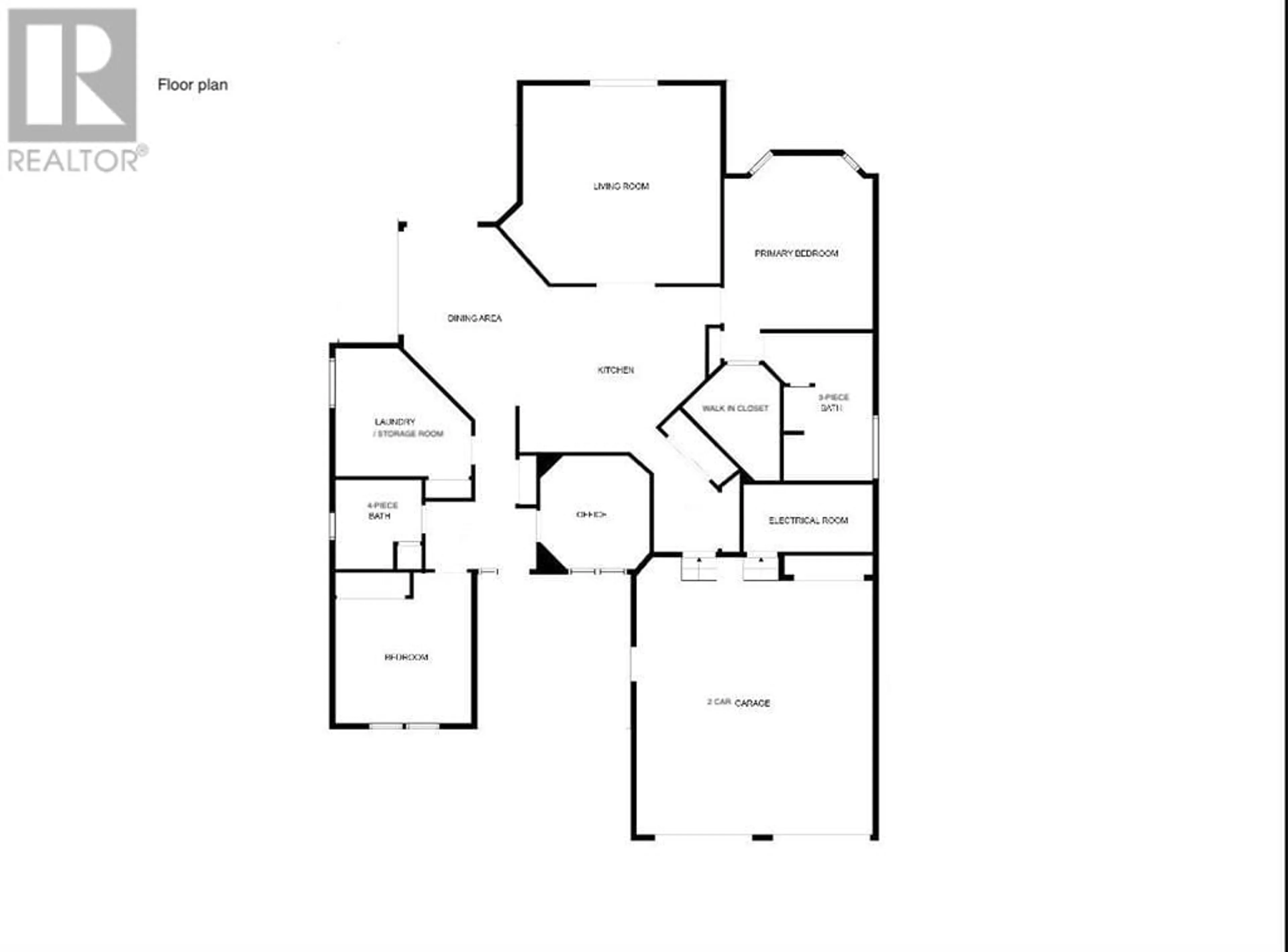 Floor plan for 5109 59 Street, Daysland Alberta T0B1A0