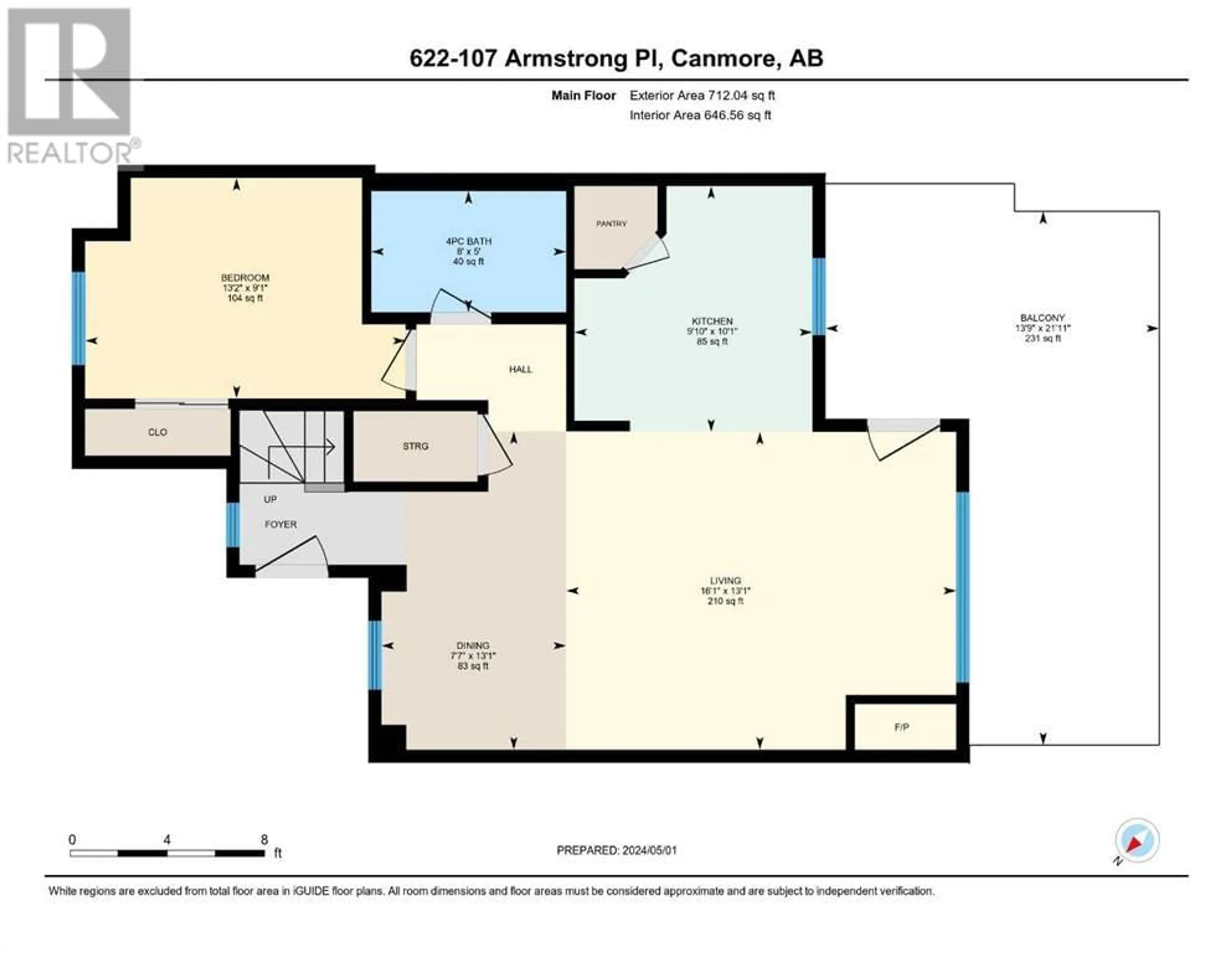 Floor plan for 622 107 Armstrong Place, Canmore Alberta T1W3M1
