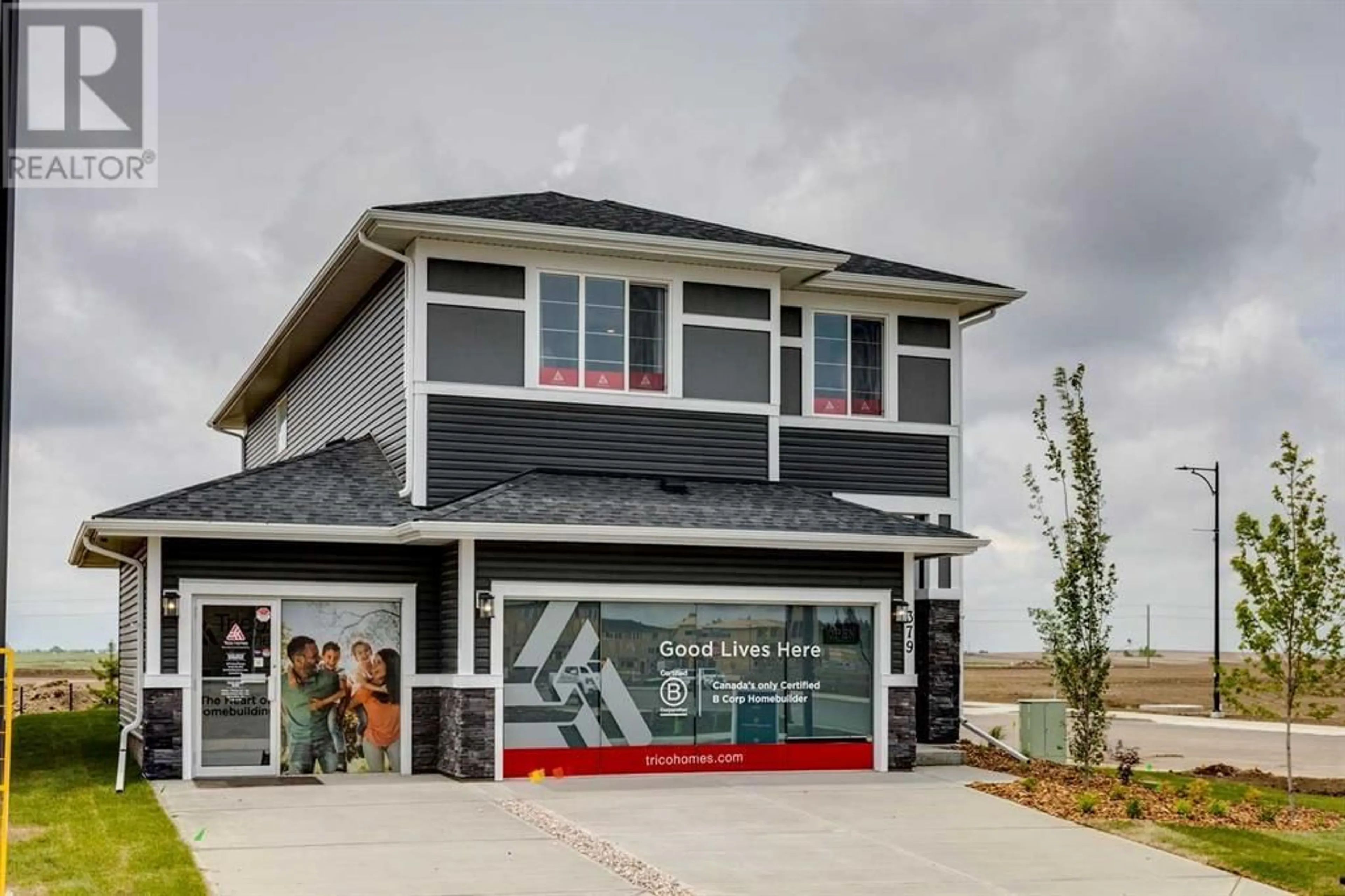 Frontside or backside of a home for 107 Chelsea Channel, Chestermere Alberta T1X0B3