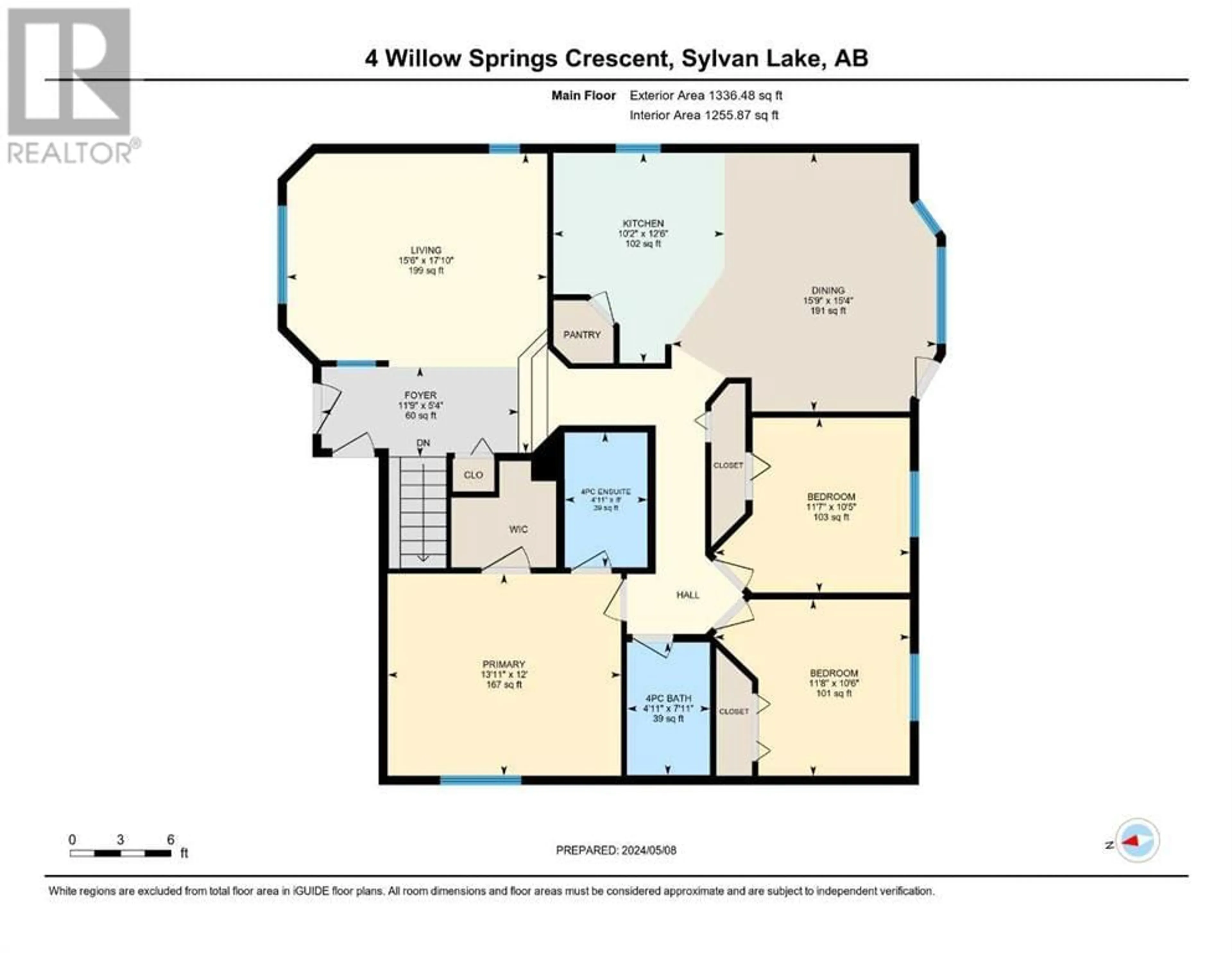 Floor plan for 4 Willow Springs Crescent, Sylvan Lake Alberta T4S1G2