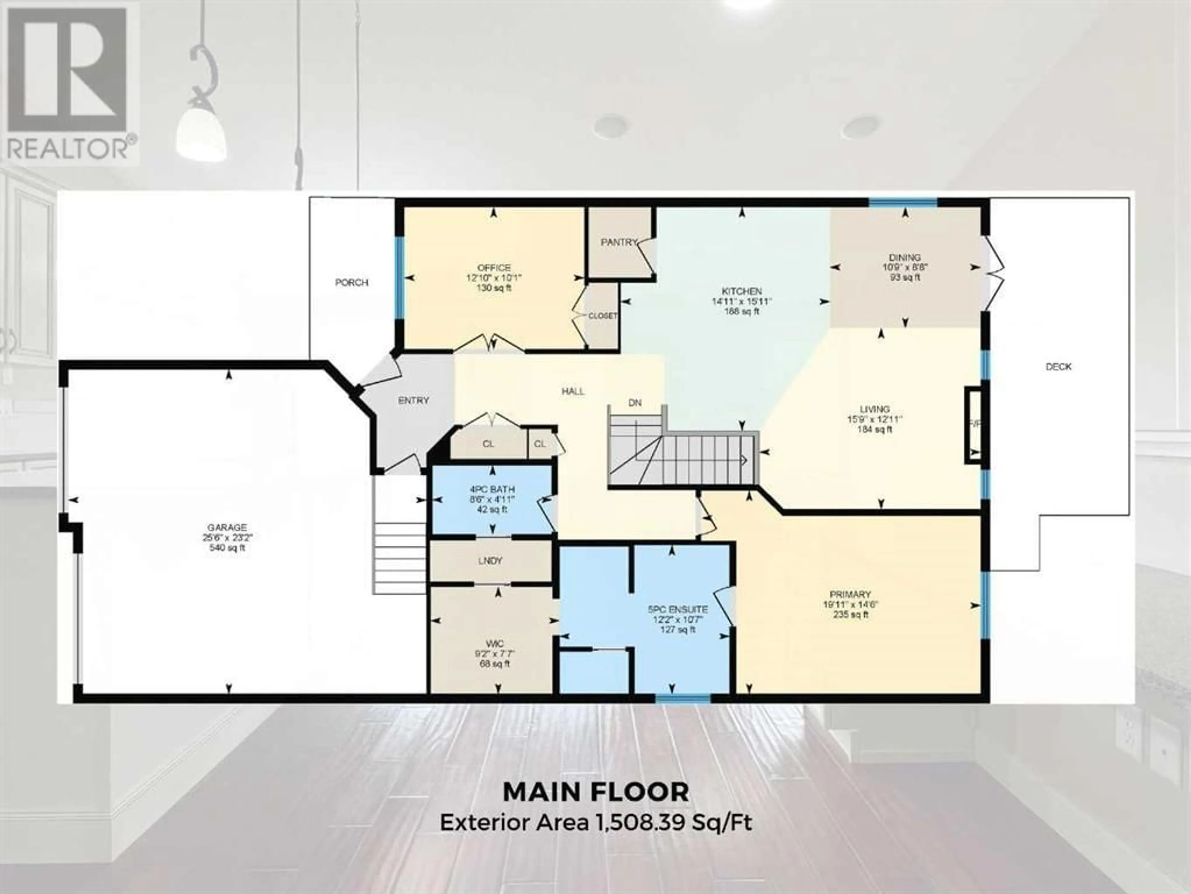 Floor plan for 641 Marie Van Haarlem Crescent N, Lethbridge Alberta T1H6Y9
