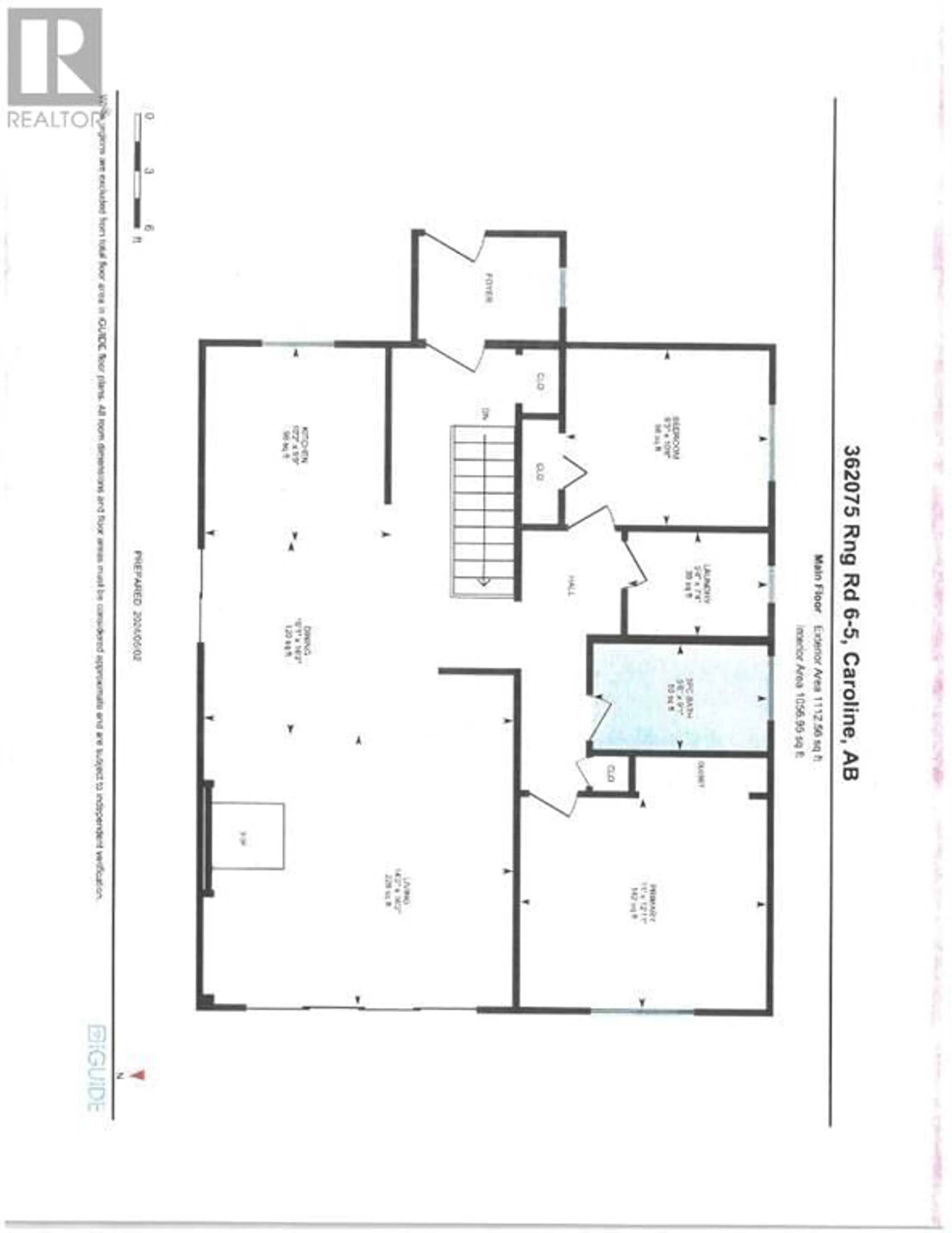 Floor plan for 362075 Range Road 6-5, Rural Clearwater County Alberta T0M0M0