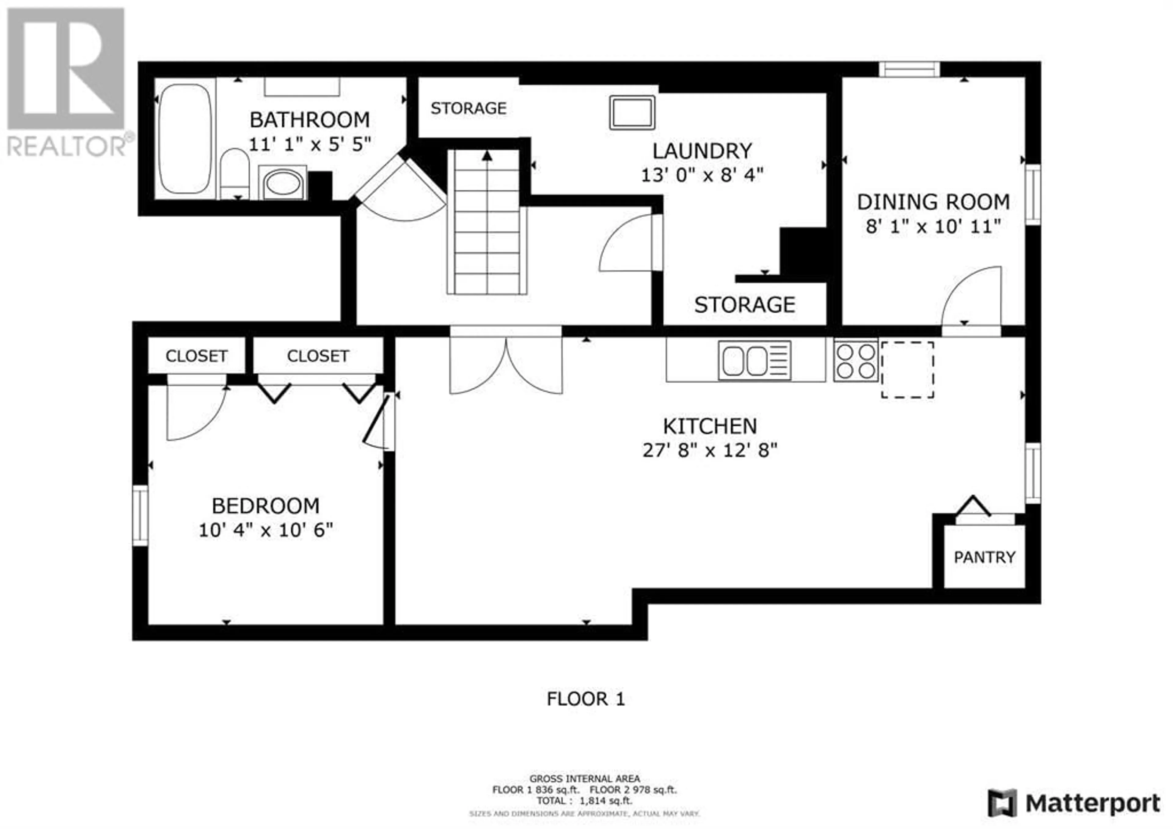 Floor plan for 130 9 Street NE, Medicine Hat Alberta T1A5S3