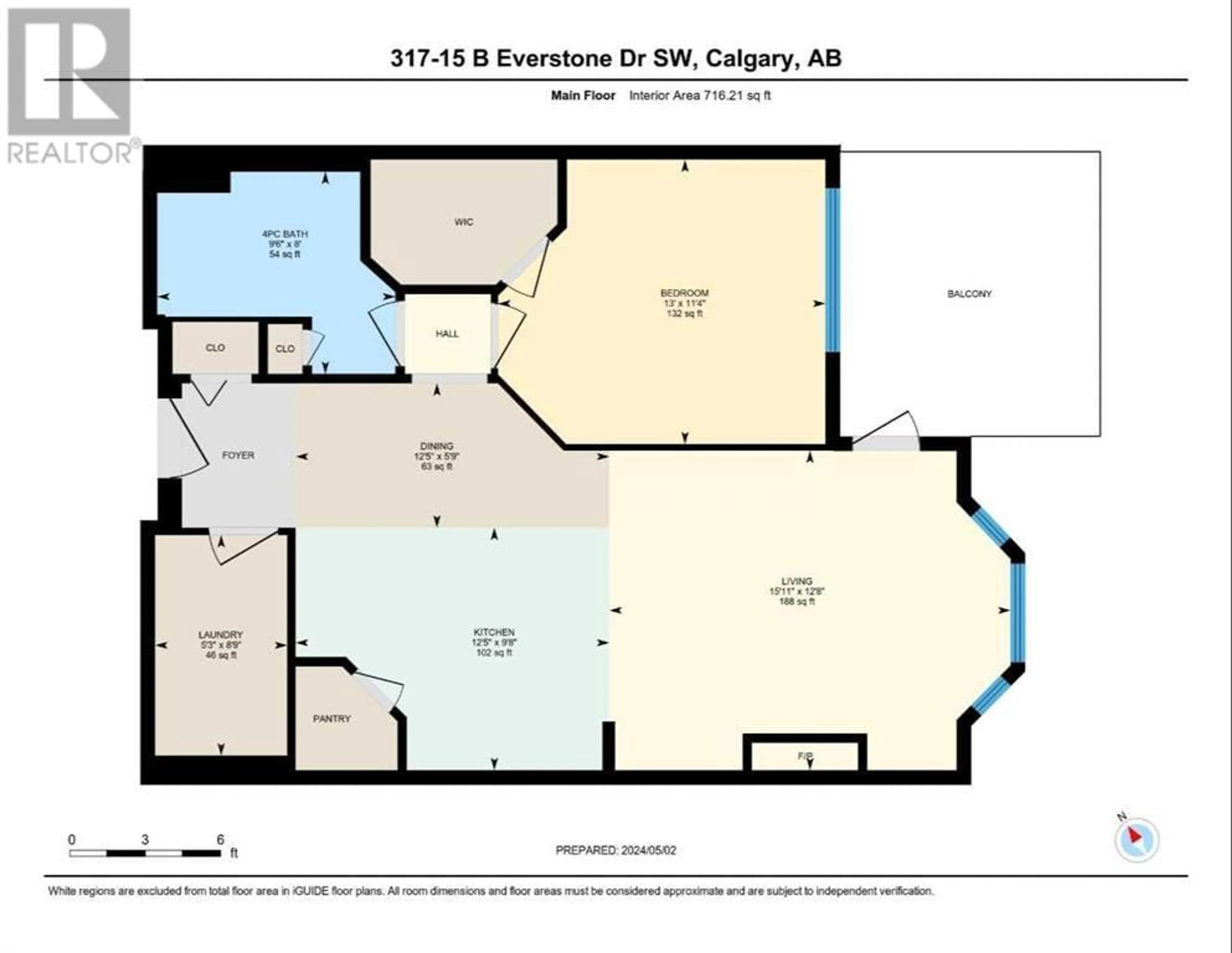 Floor plan for 317 15 Everstone Drive SW, Calgary Alberta T2Y5B5