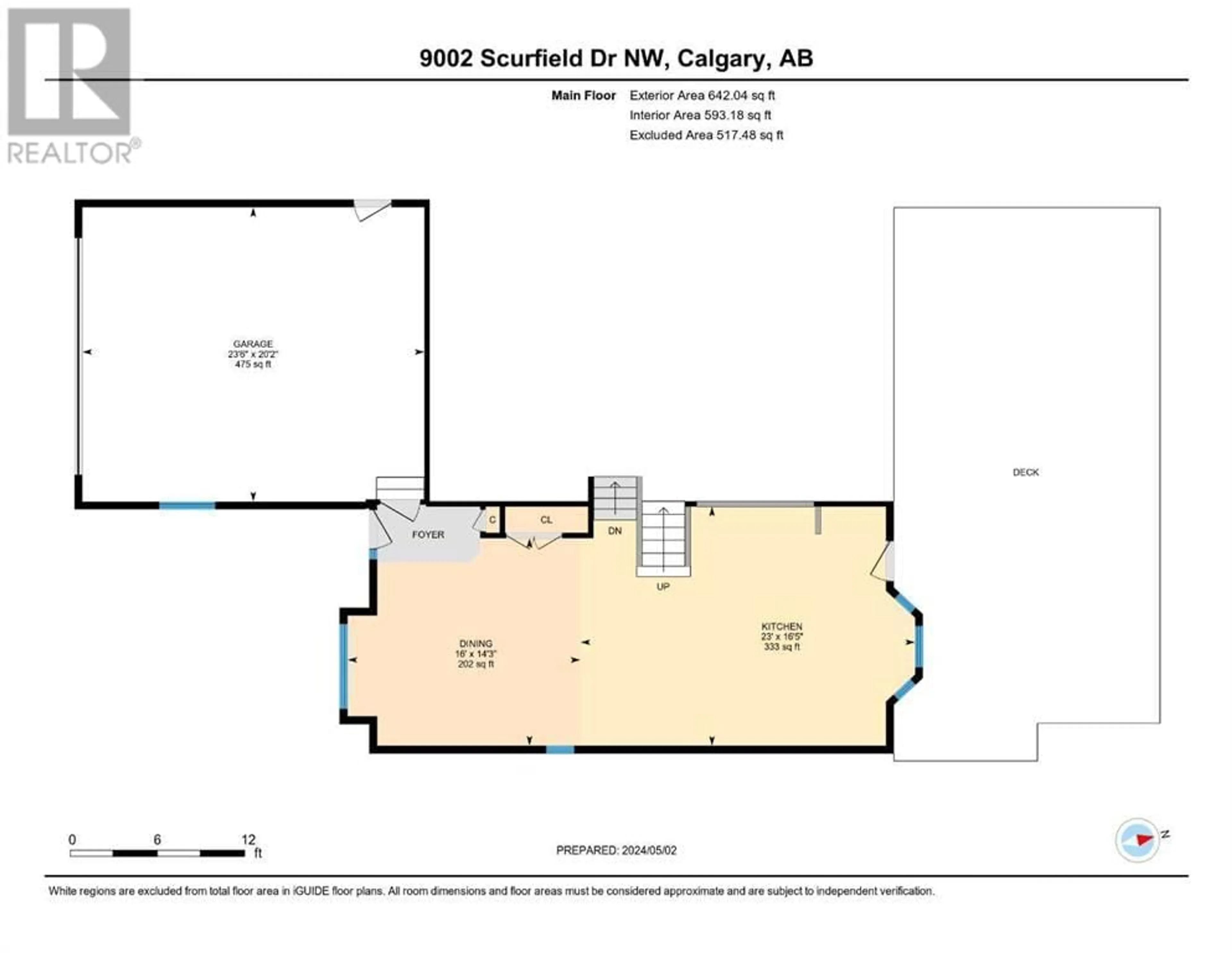 Floor plan for 9002 Scurfield Drive NW, Calgary Alberta T3L1V4