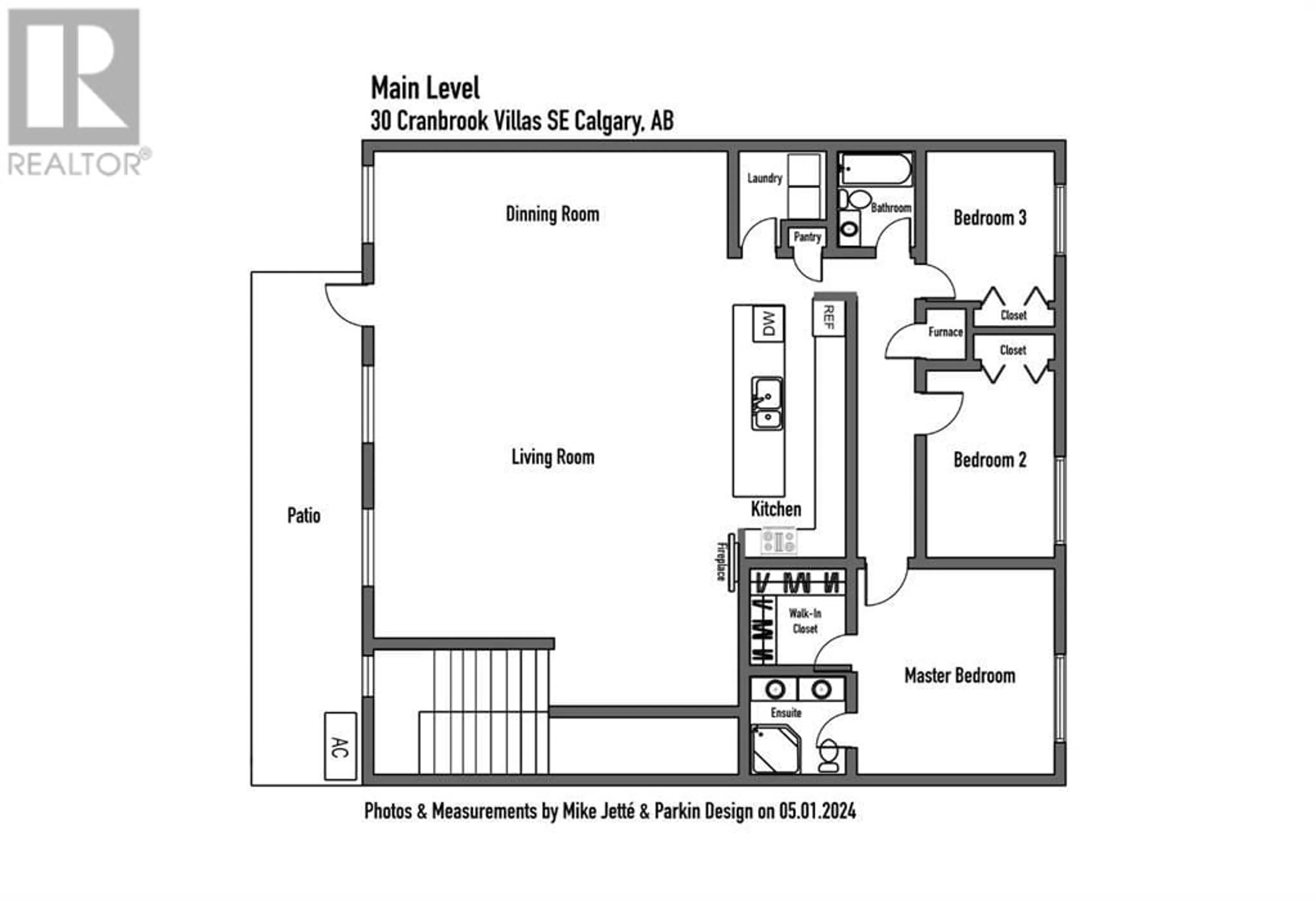 Floor plan for 30 Cranbrook Villas SE, Calgary Alberta T3M1Z3