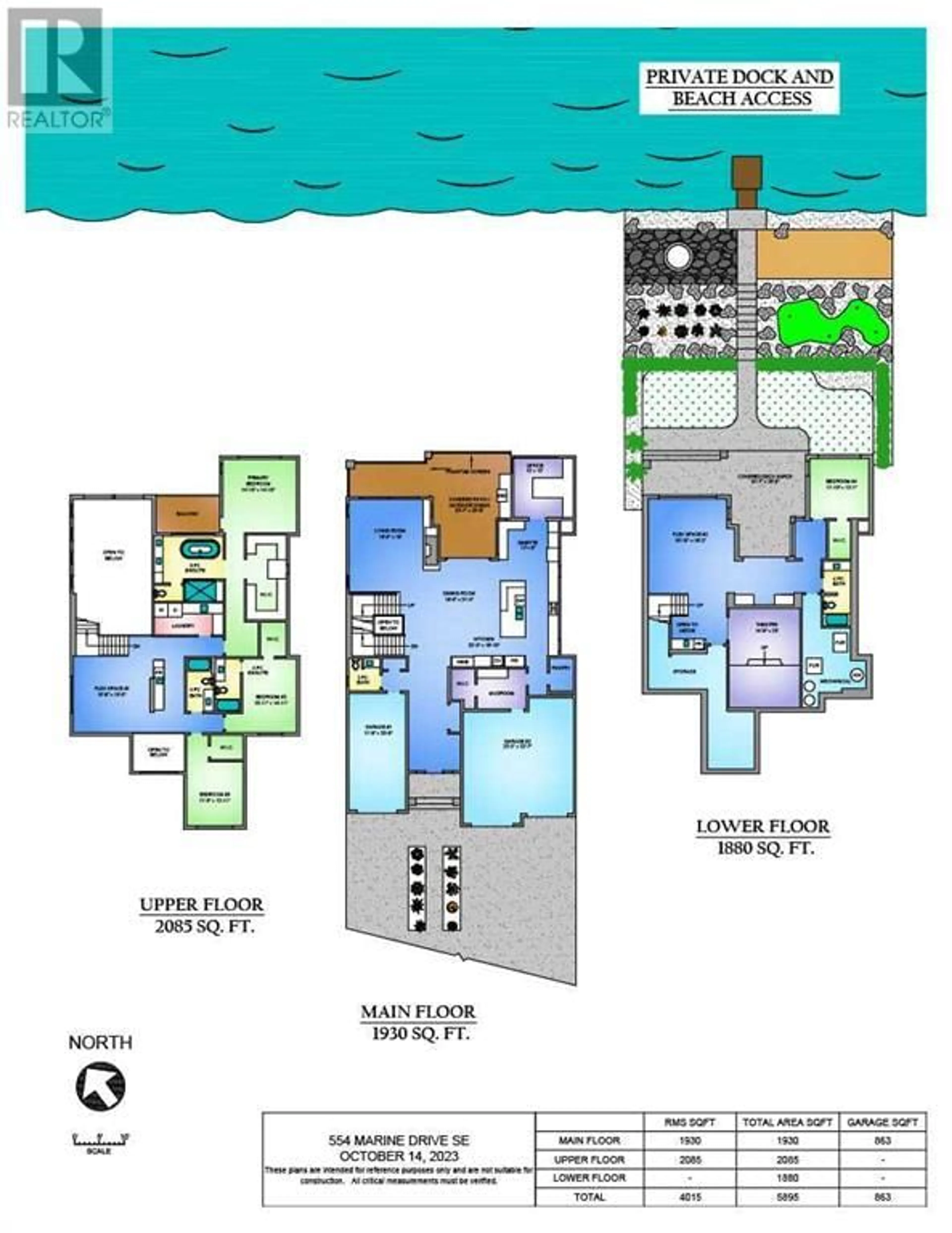 Floor plan for 554 Marine Drive SE, Calgary Alberta T3M2Z6