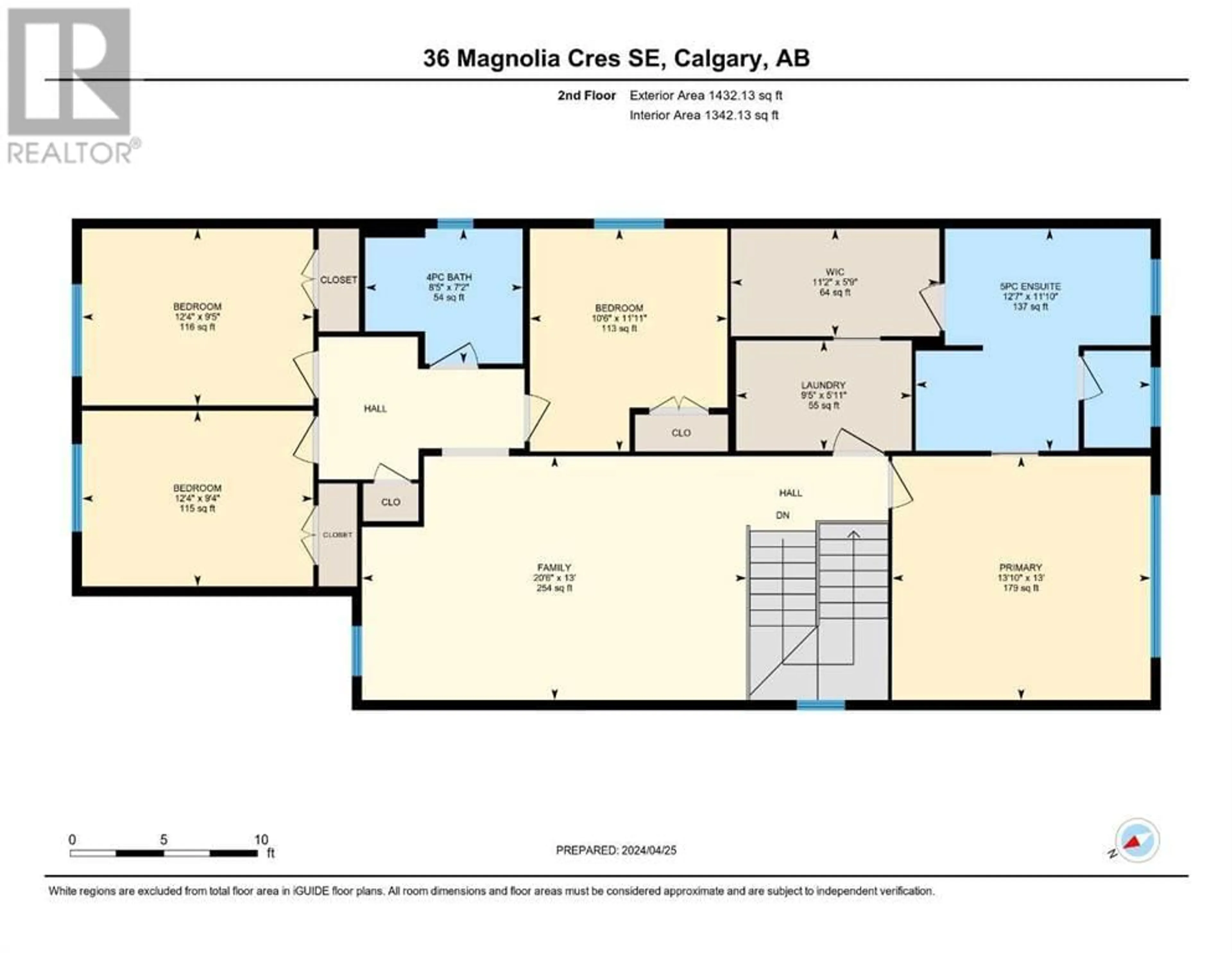 Floor plan for 36 Magnolia Crescent SE, Calgary Alberta T3M3M8