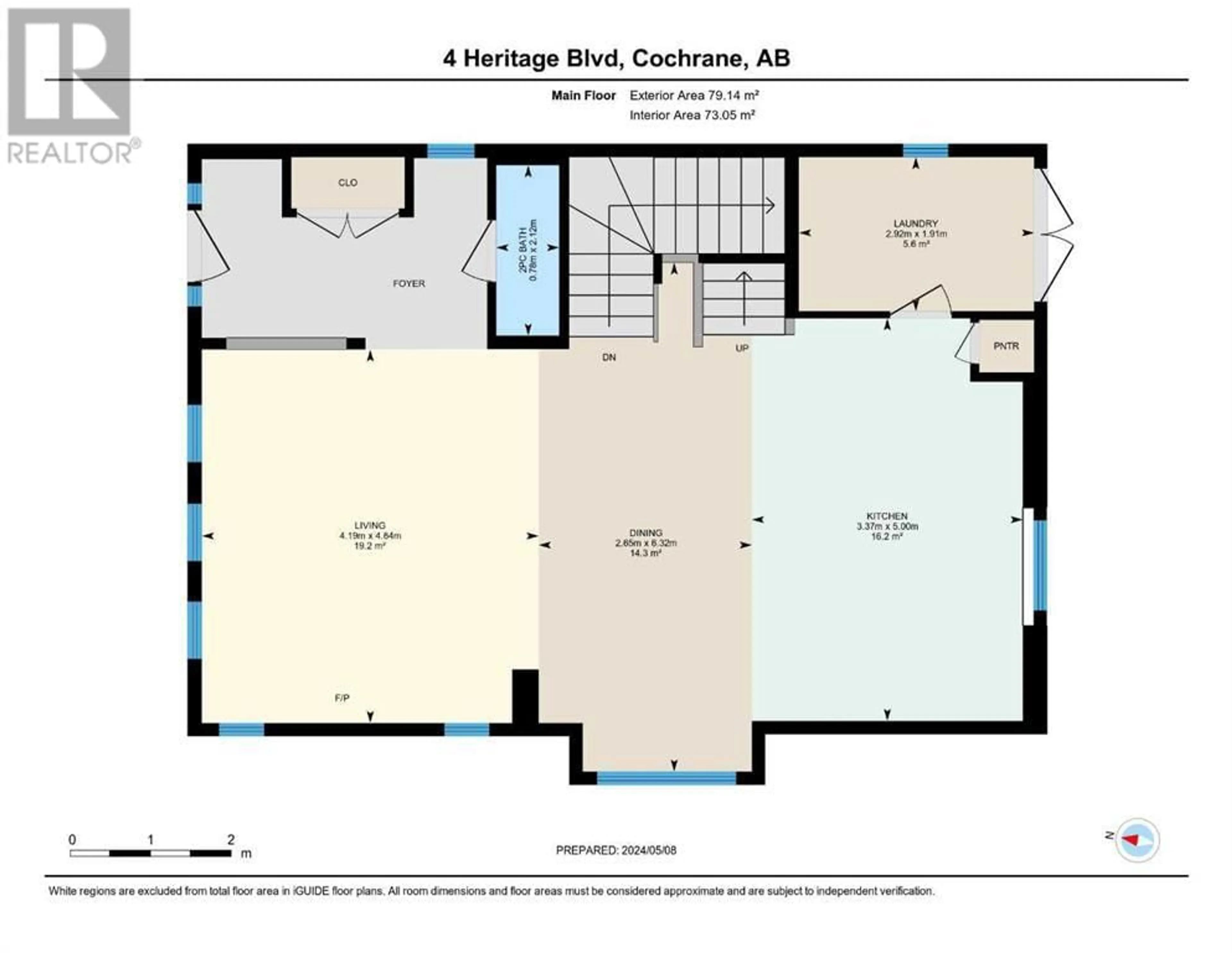 Floor plan for 4 Heritage Boulevard, Cochrane Alberta T4C2M1