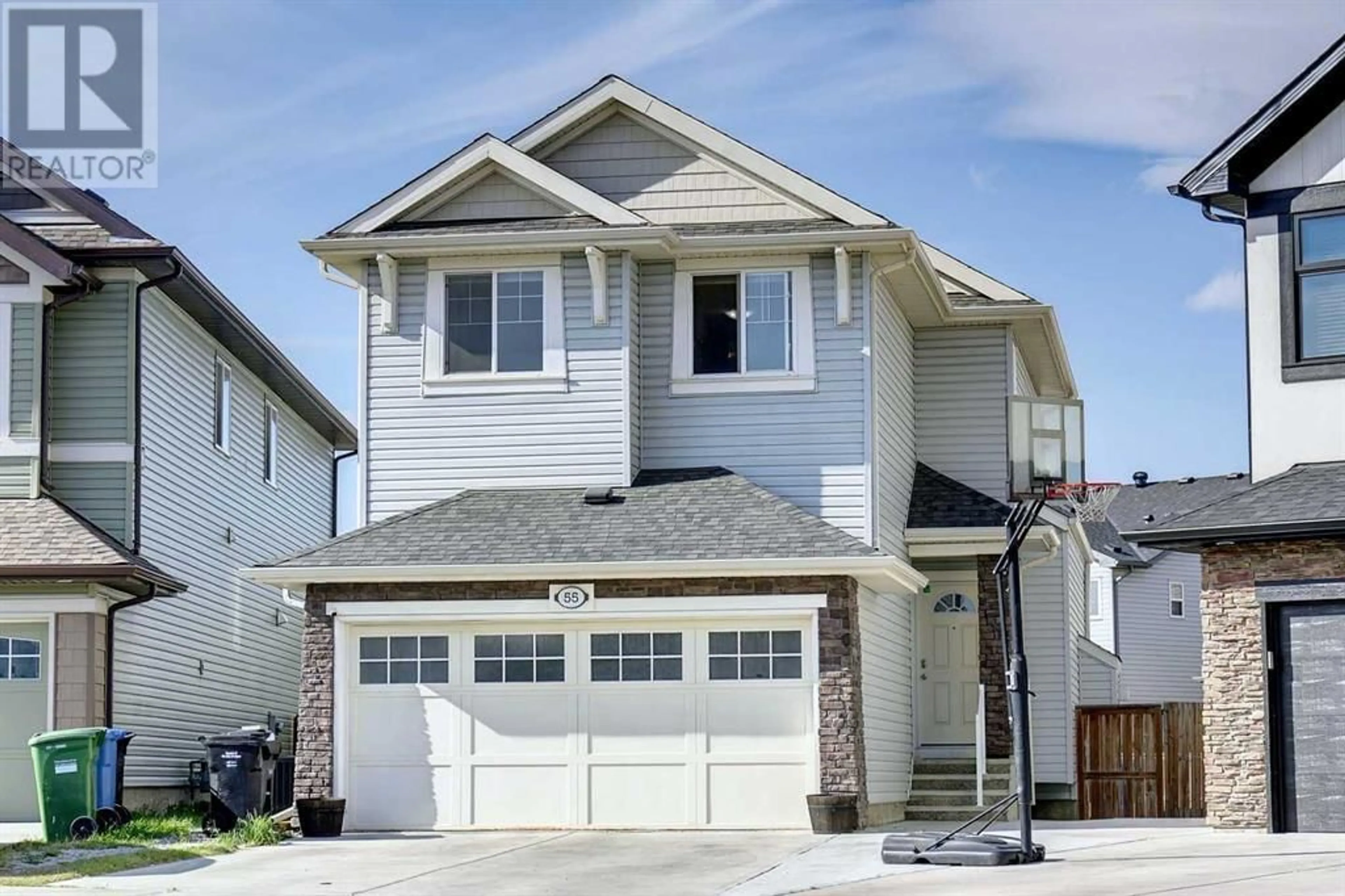 Frontside or backside of a home for 55 Skyview Shores Court NE, Calgary Alberta T3N0C9