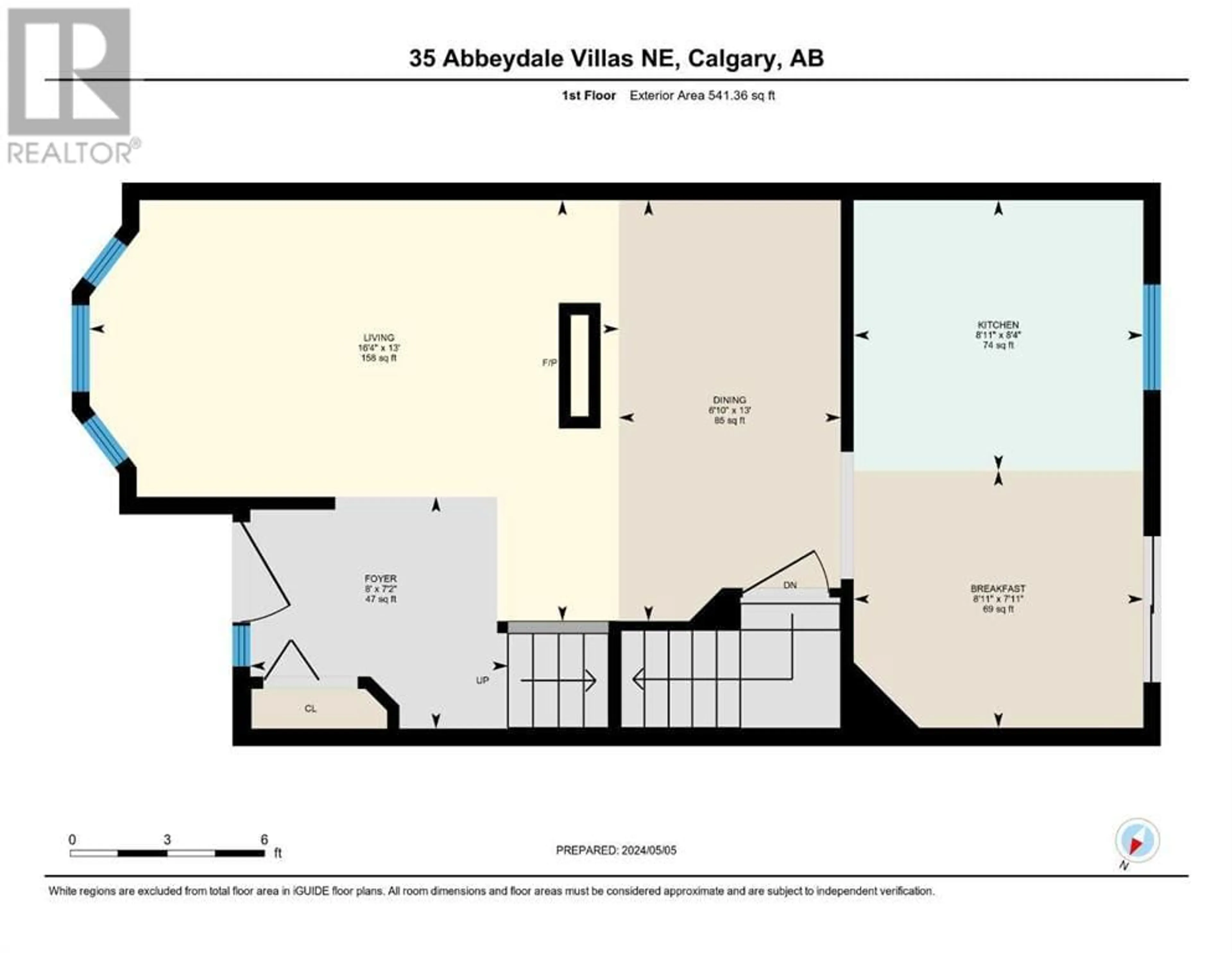 Floor plan for 35 Abbeydale Villas NE, Calgary Alberta T2A7P6