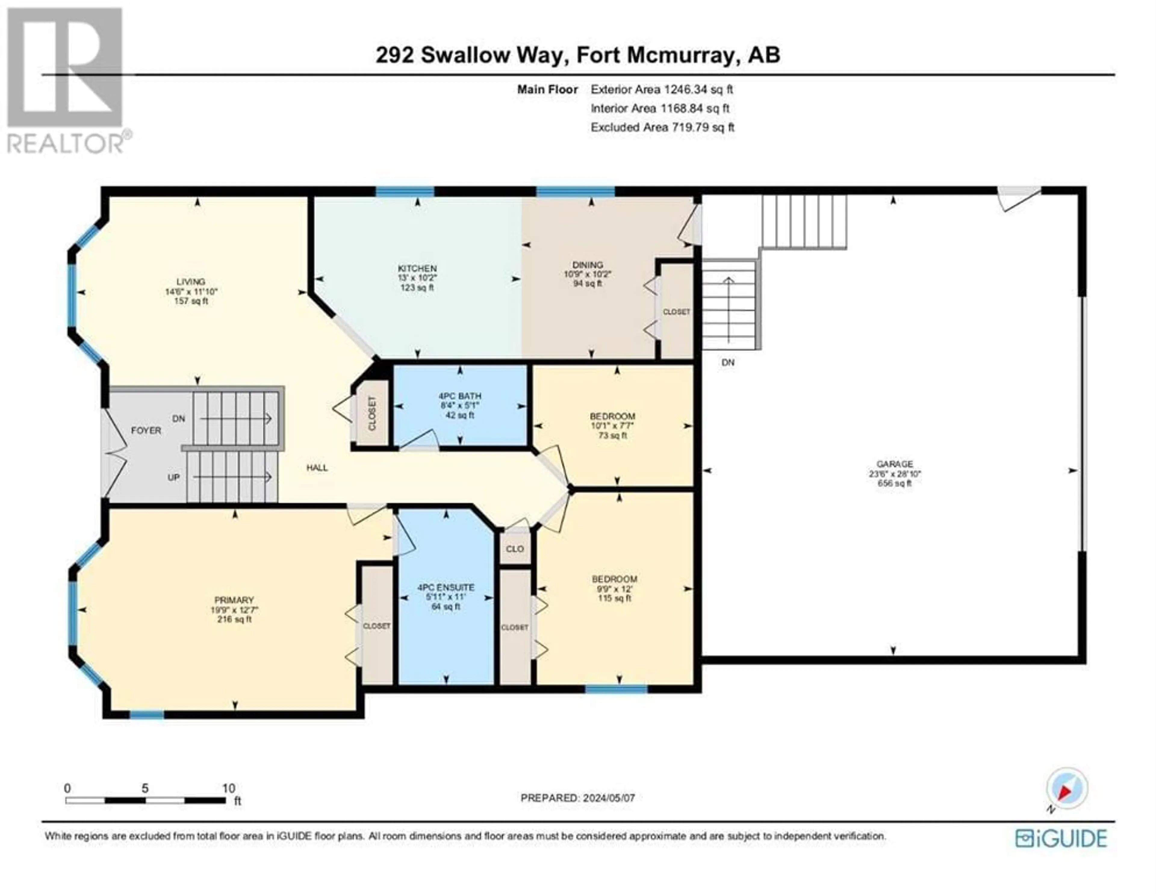 Floor plan for 292 Swallow Way, Fort McMurray Alberta T9K0K9