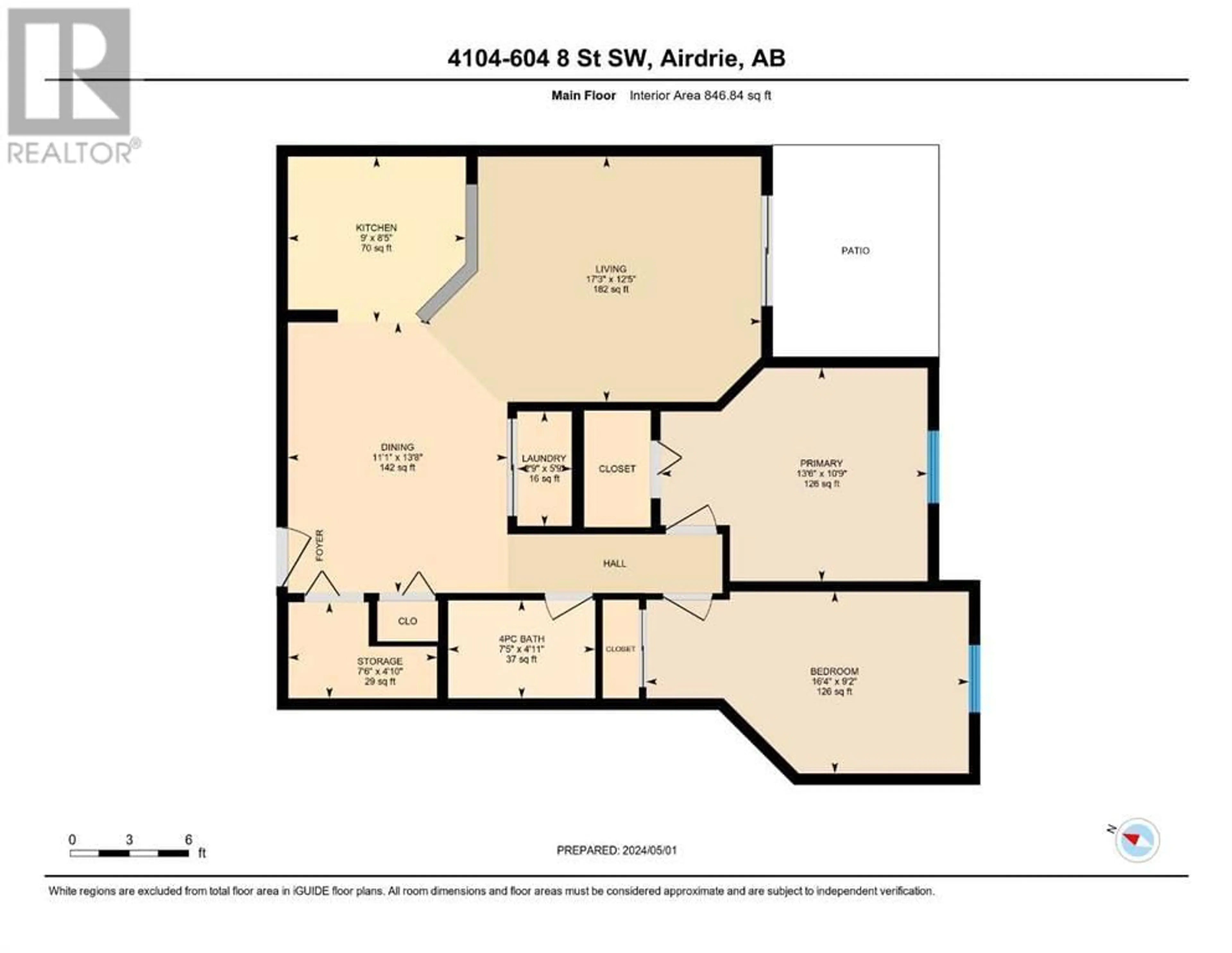 Floor plan for 4104 604 8th Street SW, Airdrie Alberta T4B2W4