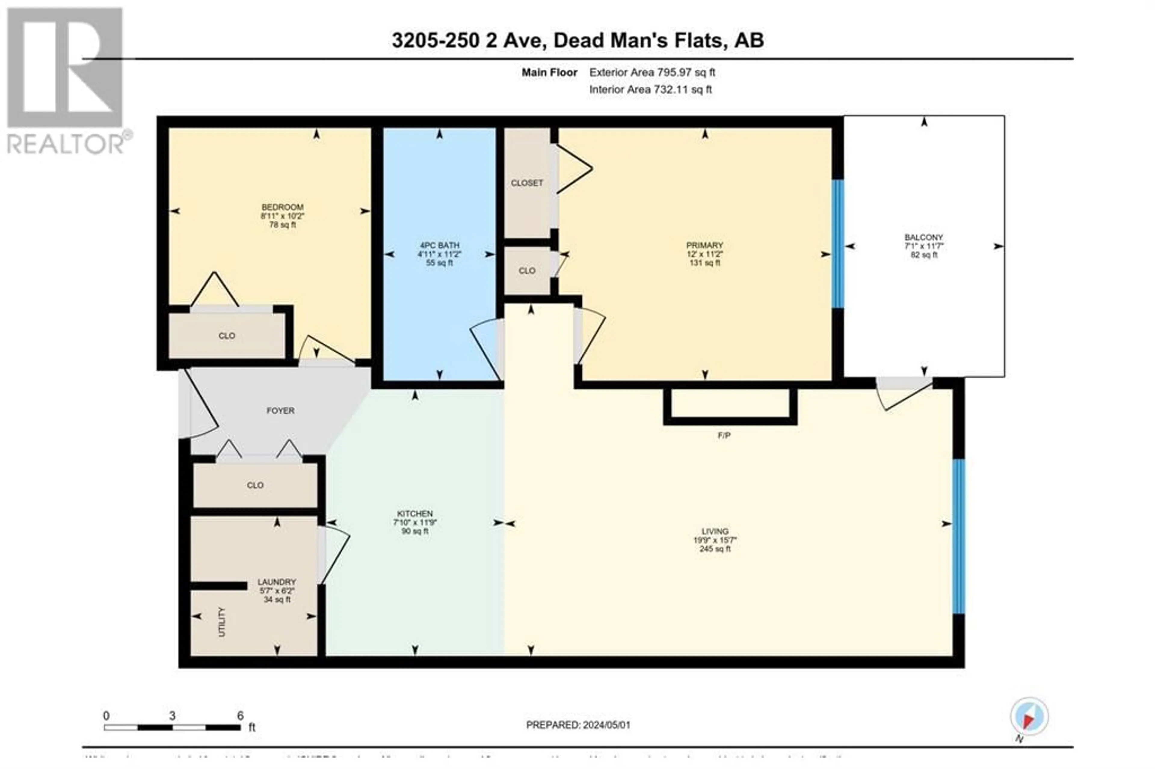 Floor plan for 3205 250 2nd Avenue, Dead Man's Flats Alberta T1W2W4