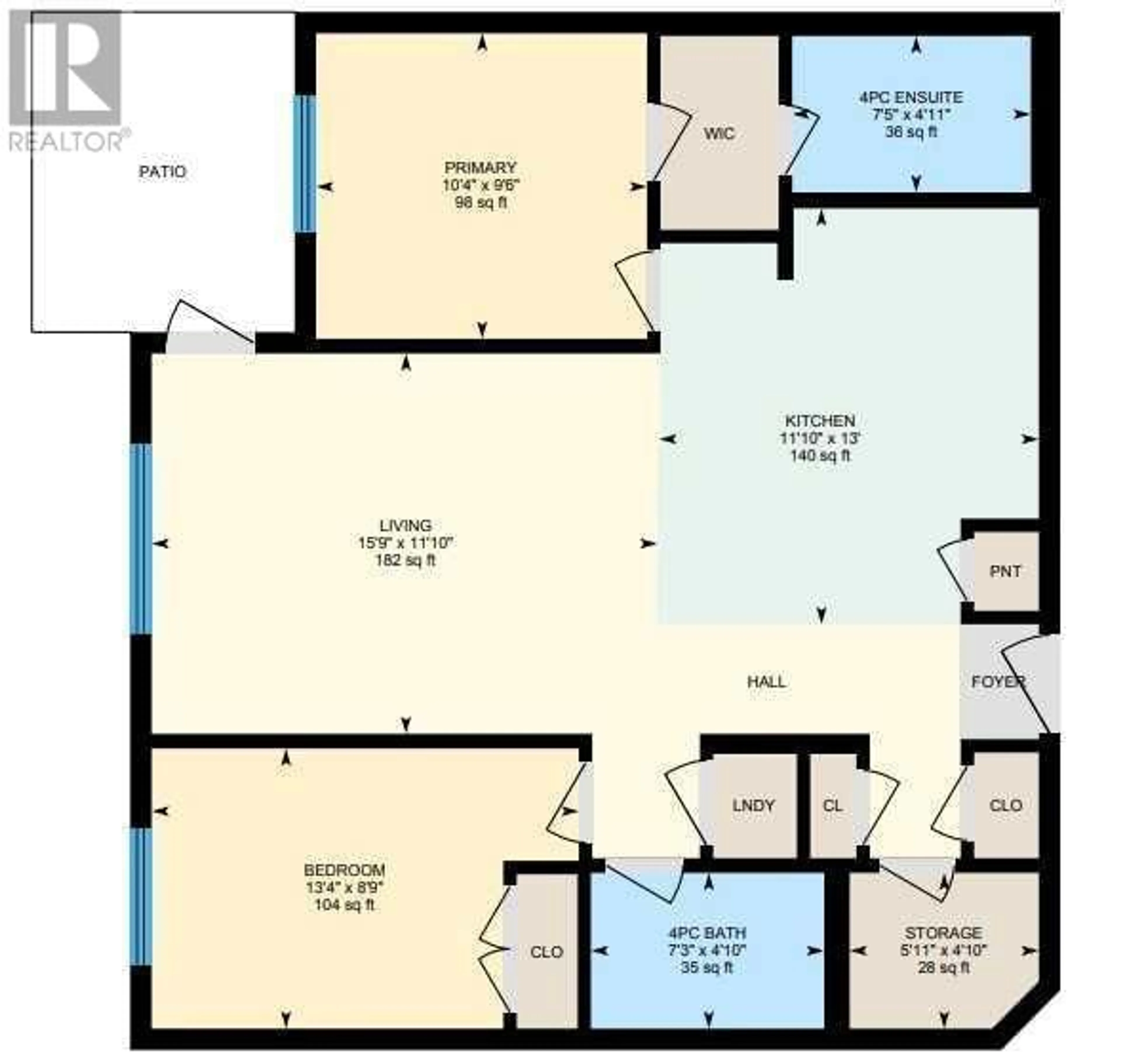 Floor plan for 111 8 Sage Hill Terrace NW, Calgary Alberta T3R0W5