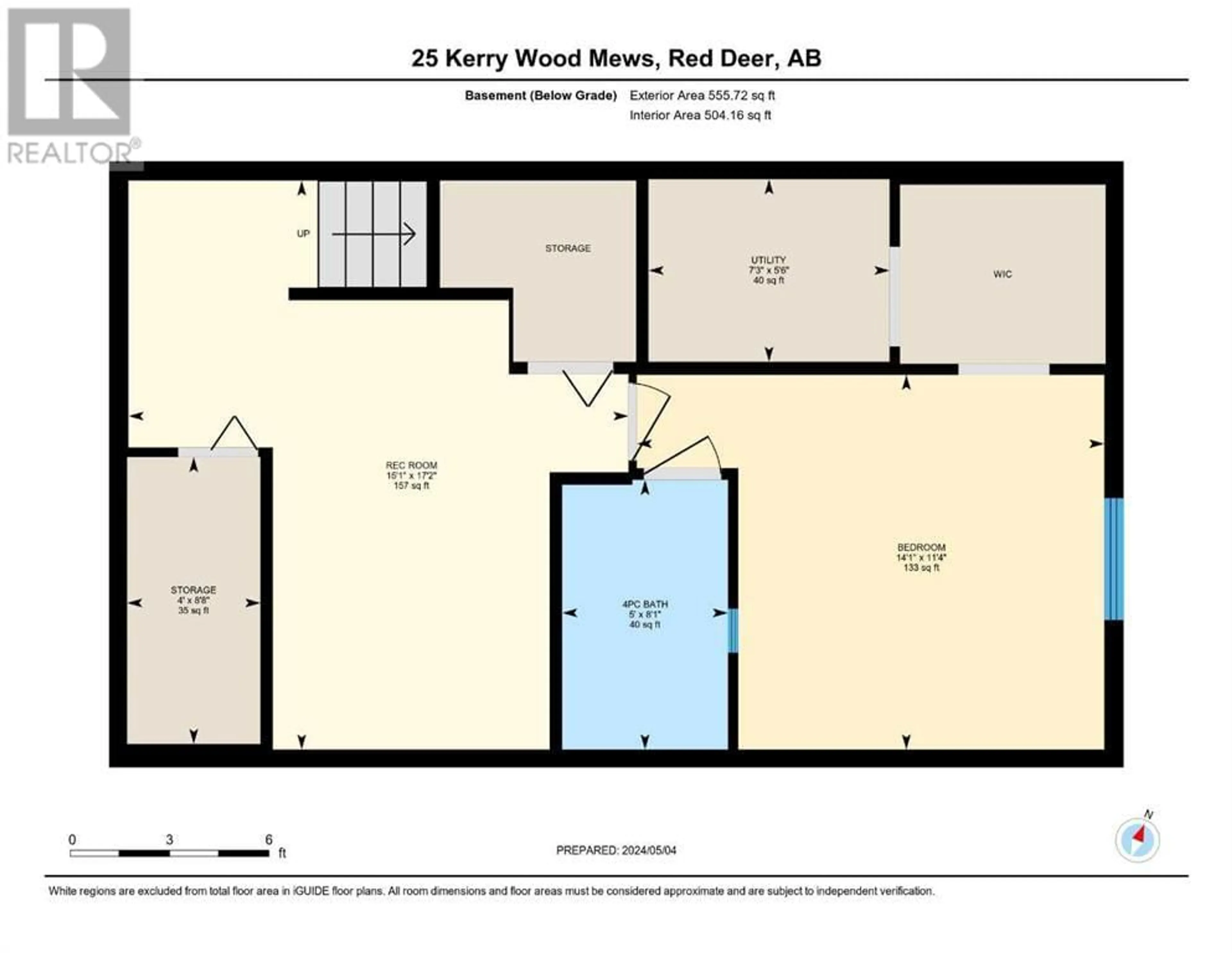 Floor plan for 25 Kerry Wood Mews, Red Deer Alberta T4N7B8