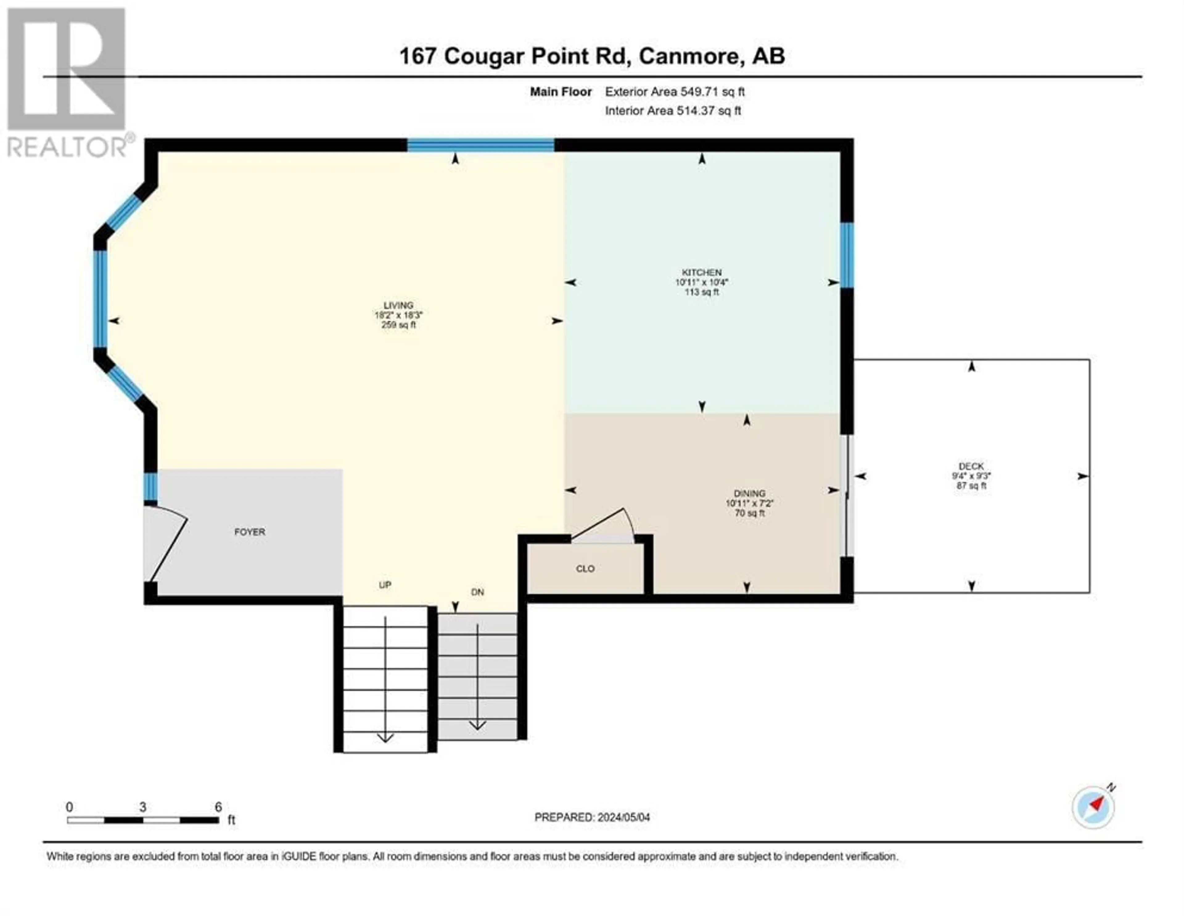 Floor plan for 167 Cougar Point Road, Canmore Alberta T1W1A1