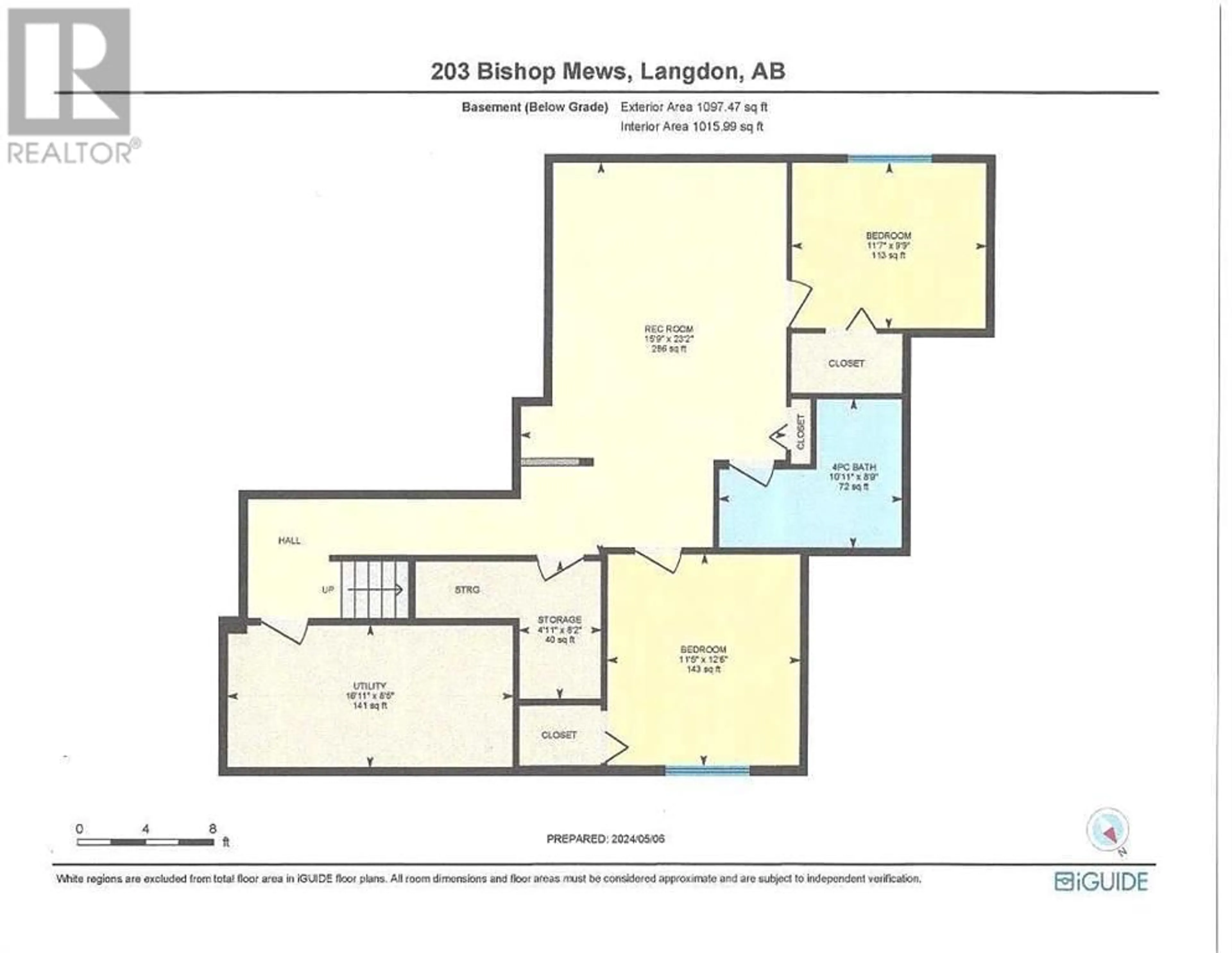 Floor plan for 203 Bishop Mews NW, Langdon Alberta T0J1X2