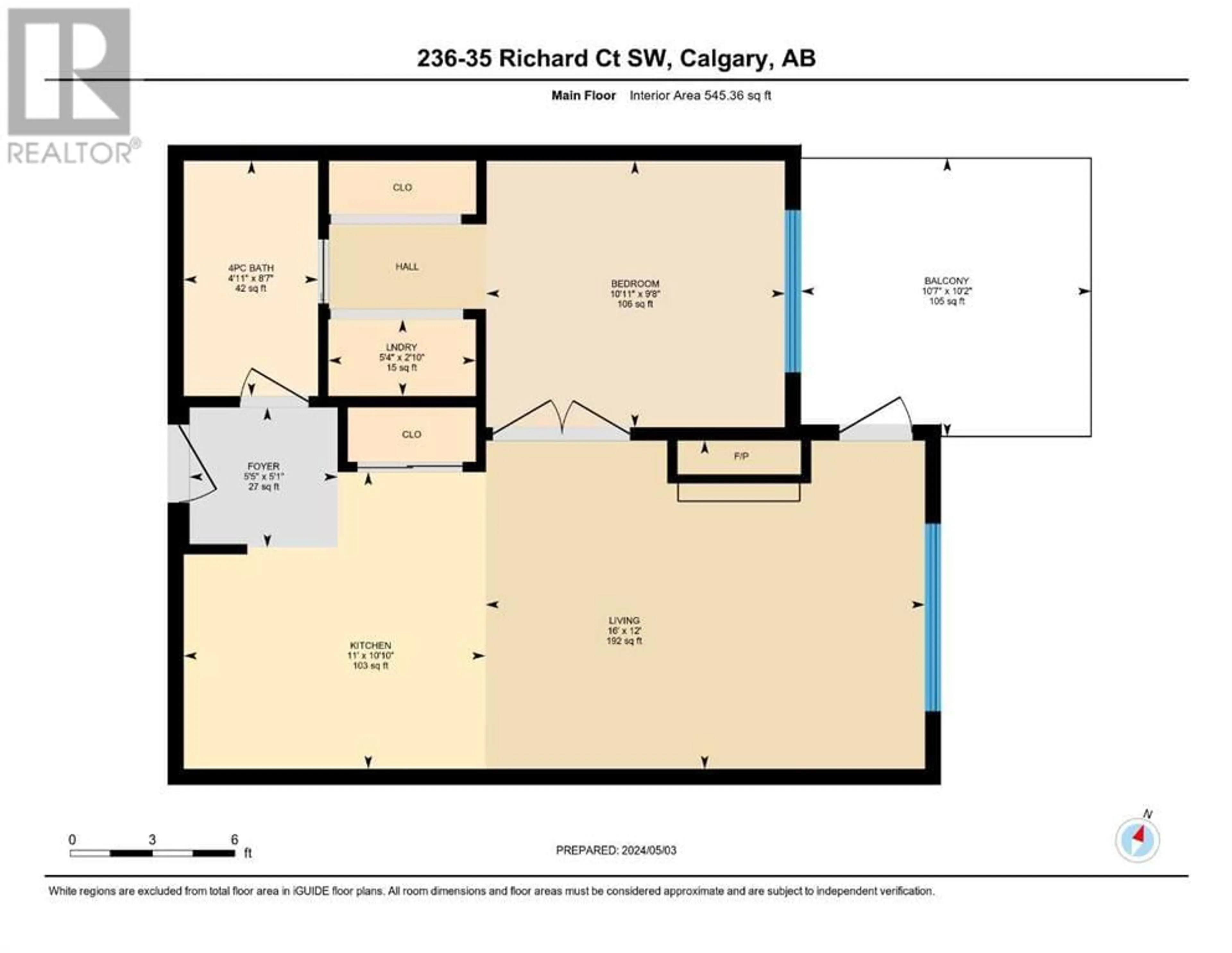 Floor plan for 236 35 Richard Court SW, Calgary Alberta T3E7N9