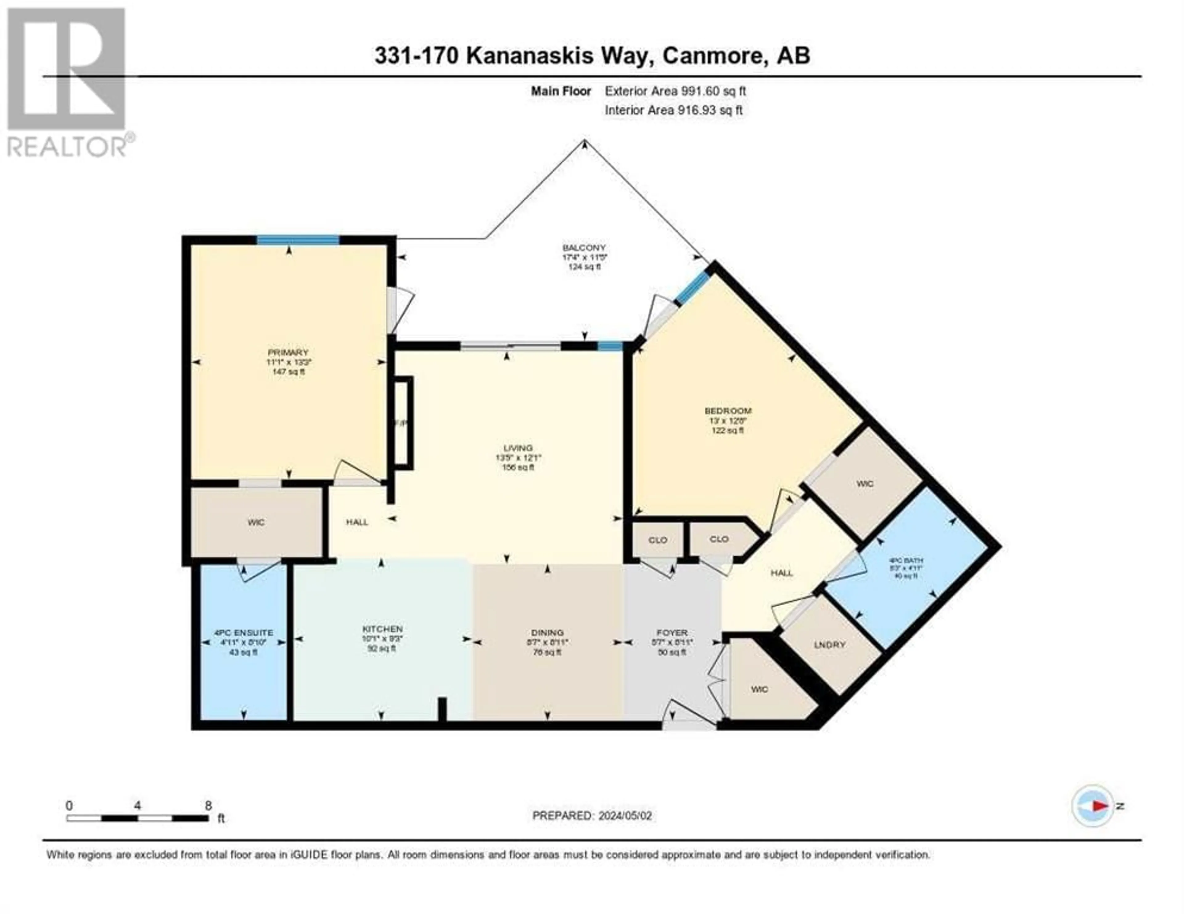 Floor plan for 331 170 Kananaskis Way, Canmore Alberta T1W0A8