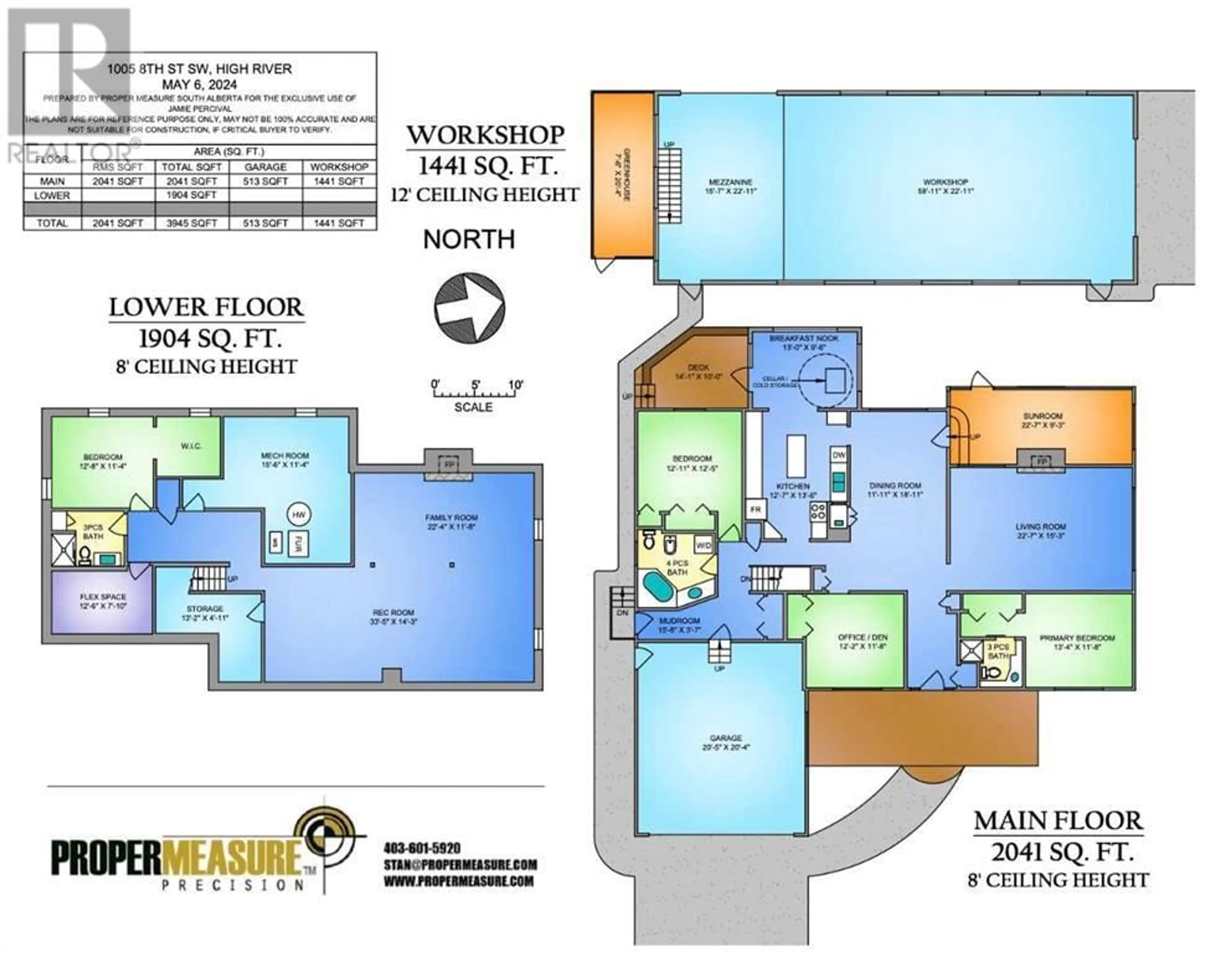 Floor plan for 1005 8 Street SW, High River Alberta T1V1A9