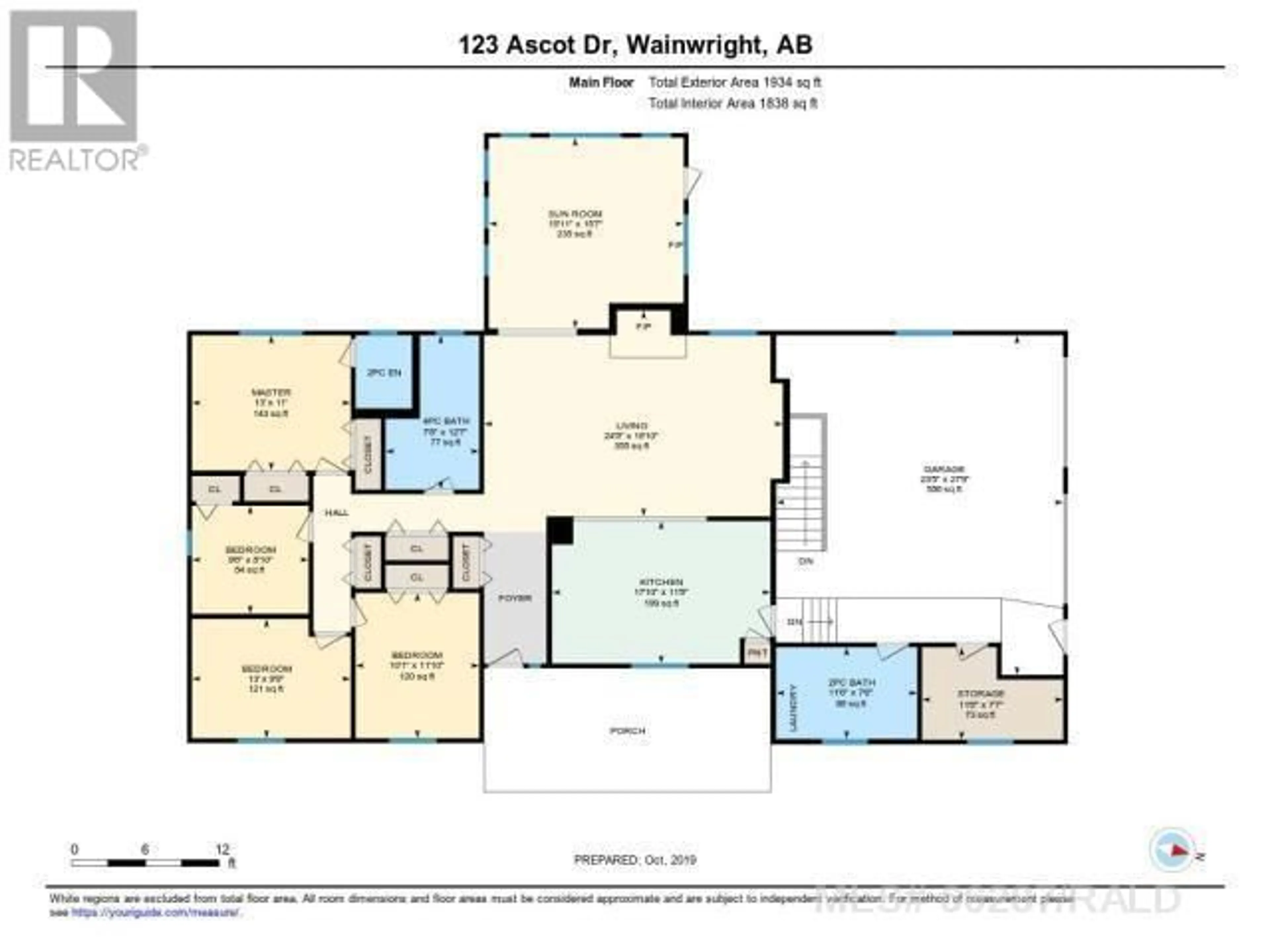 Floor plan for 123 ASCOT DRIVE, Rural Wainwright No. 61, M.D. of Alberta T9W1W1
