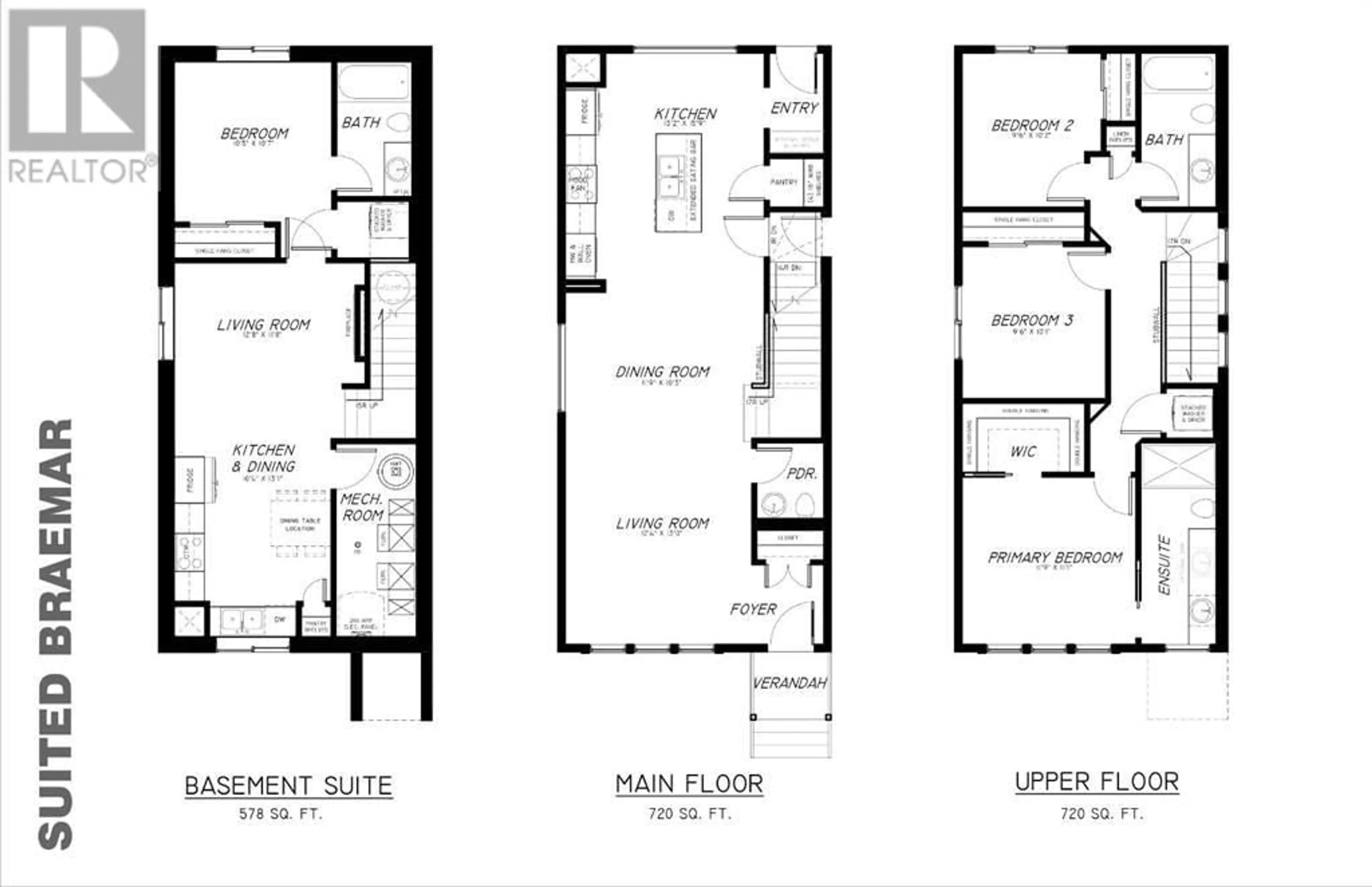 Floor plan for 1115 Coalbrook Place, Lethbridge Alberta T1J5W7