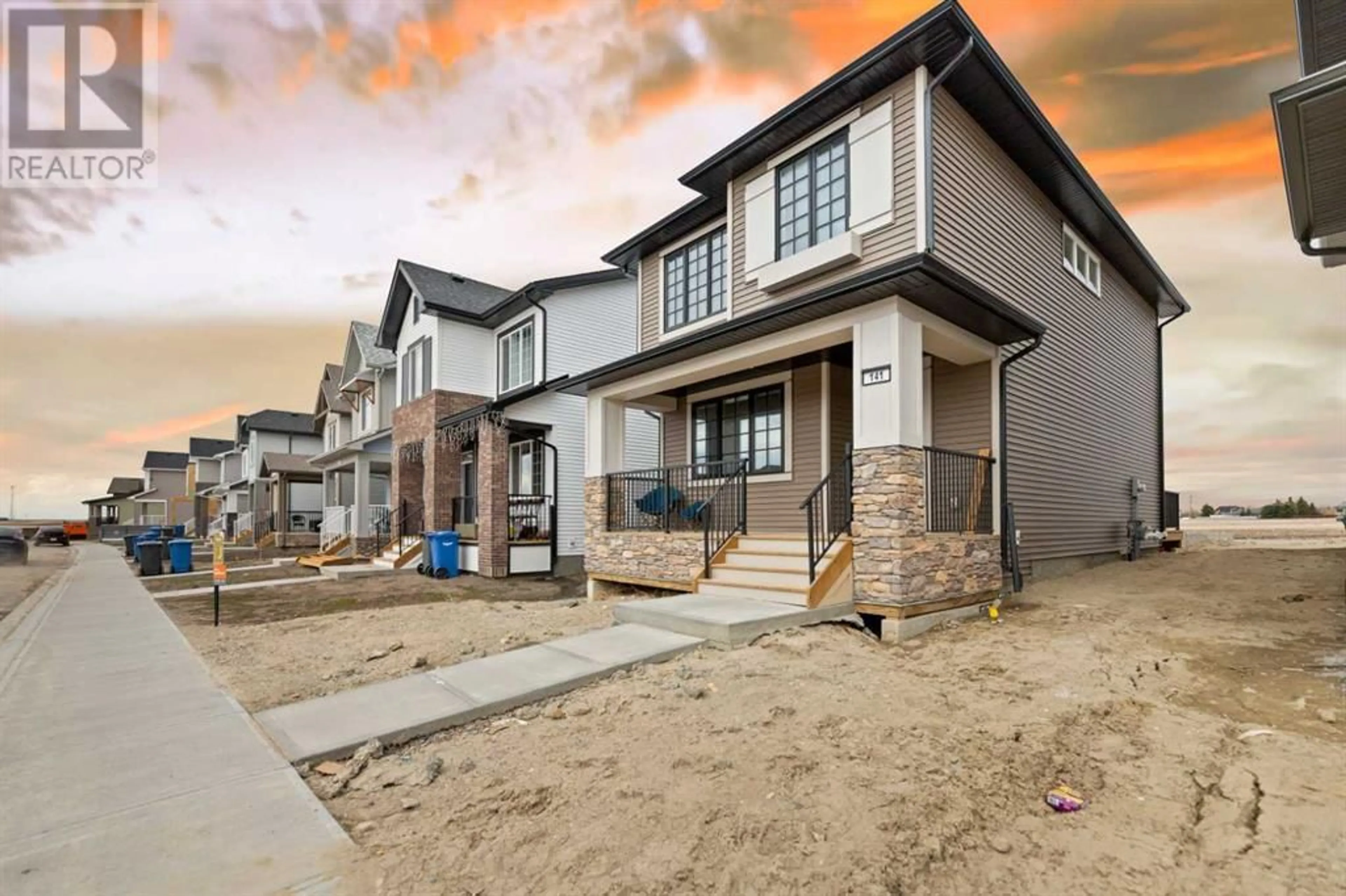 A pic from exterior of the house or condo for 141 Knight Avenue, Crossfield Alberta T0M0S0