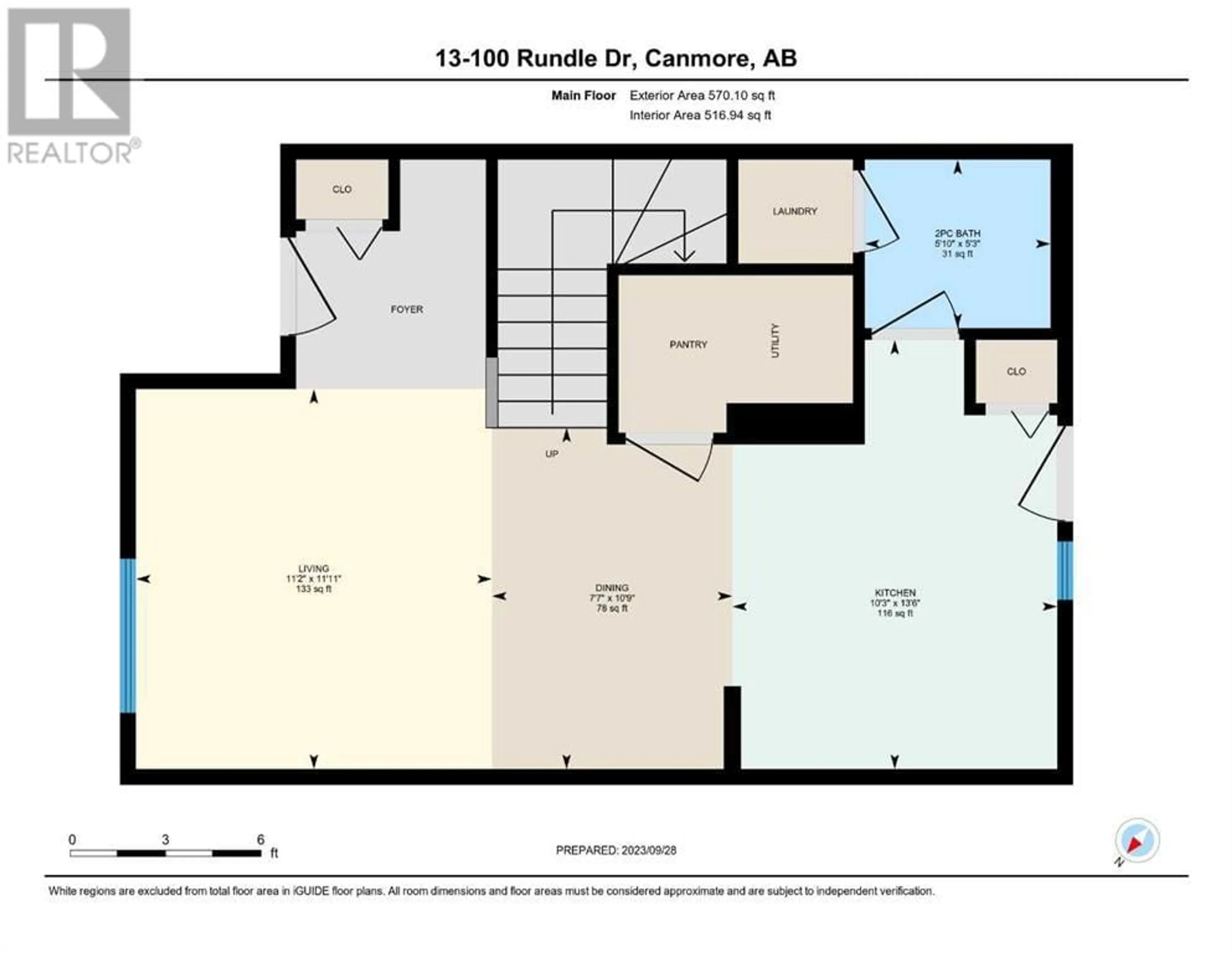 Floor plan for 13 100 Rundle Drive, Canmore Alberta T1W0B5