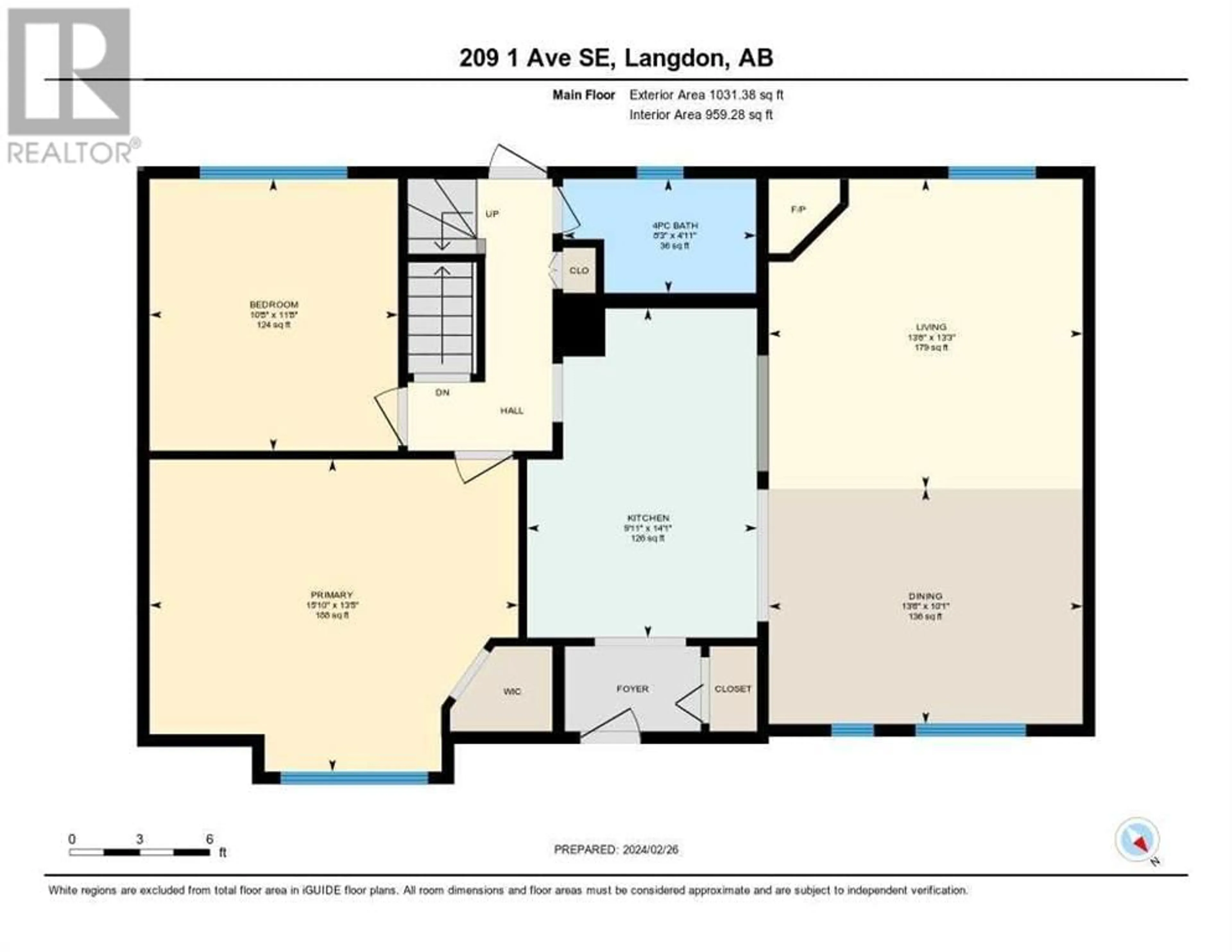 Floor plan for 209 1 Avenue SE, Langdon Alberta T0J1X1