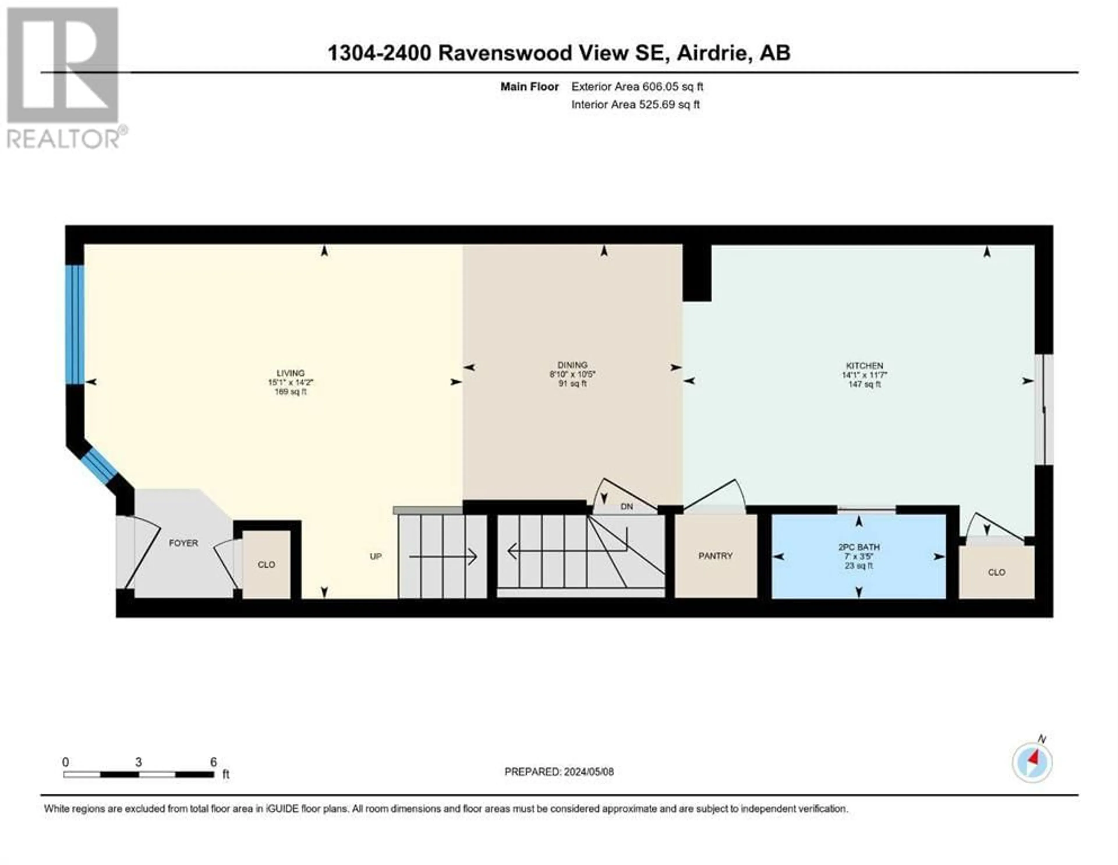 Floor plan for 1304 2400 Ravenswood View SE, Airdrie Alberta T4A0V7