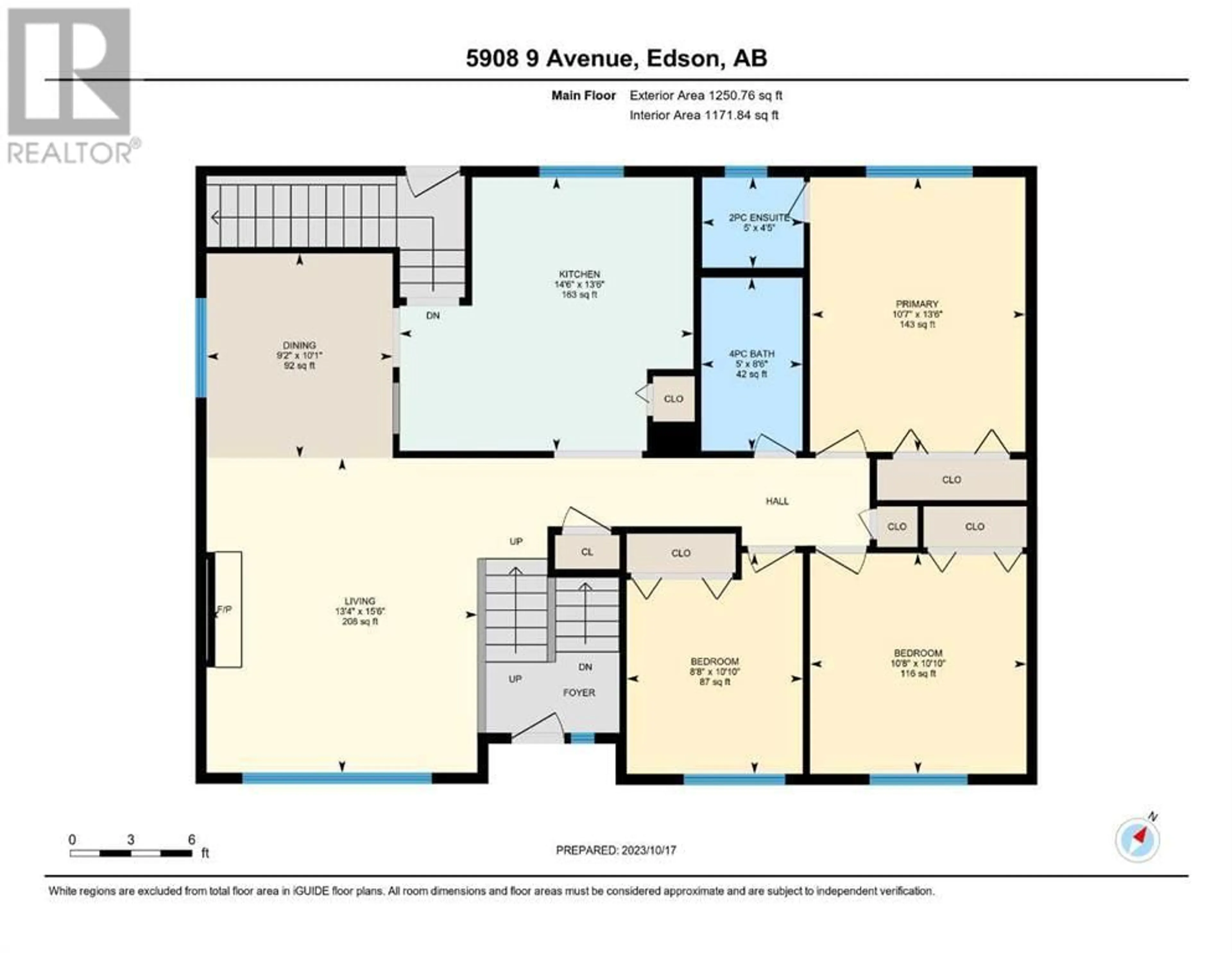 Floor plan for 5908 9 Avenue, Edson Alberta T7E1J3