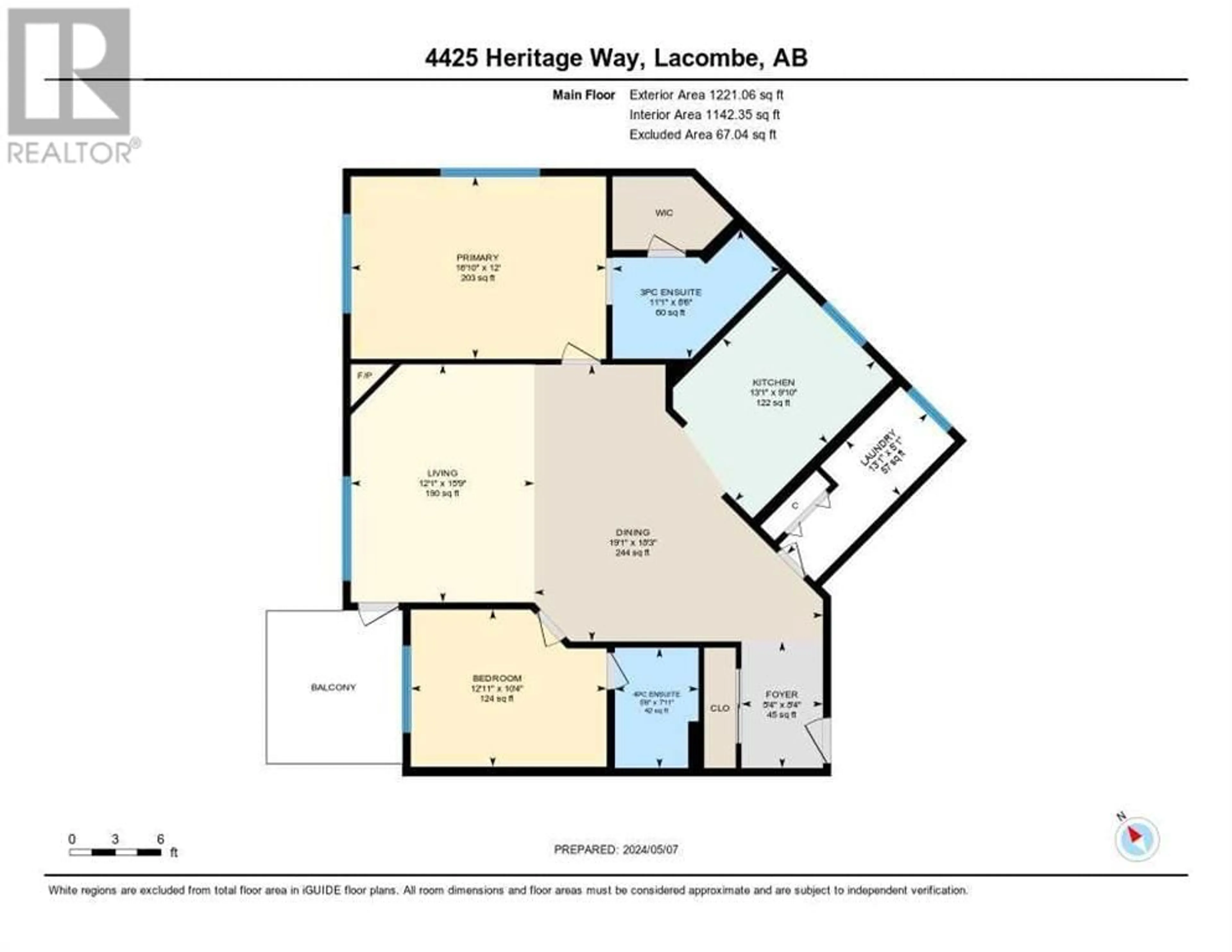 Floor plan for 306 4425 Heritage Drive, Lacombe Alberta T4L2P4