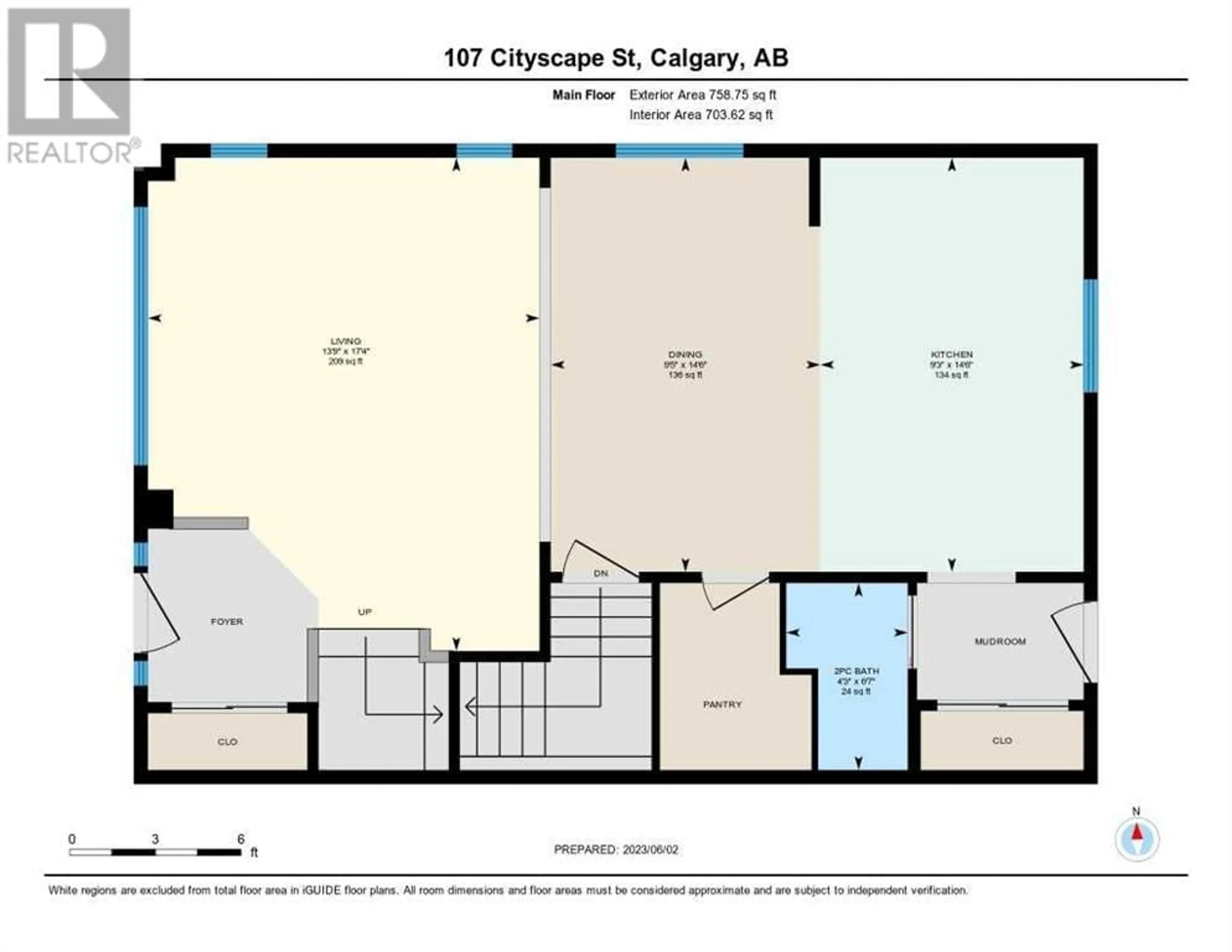 Floor plan for 107 Cityscape Street NE, Calgary Alberta T3N0N8