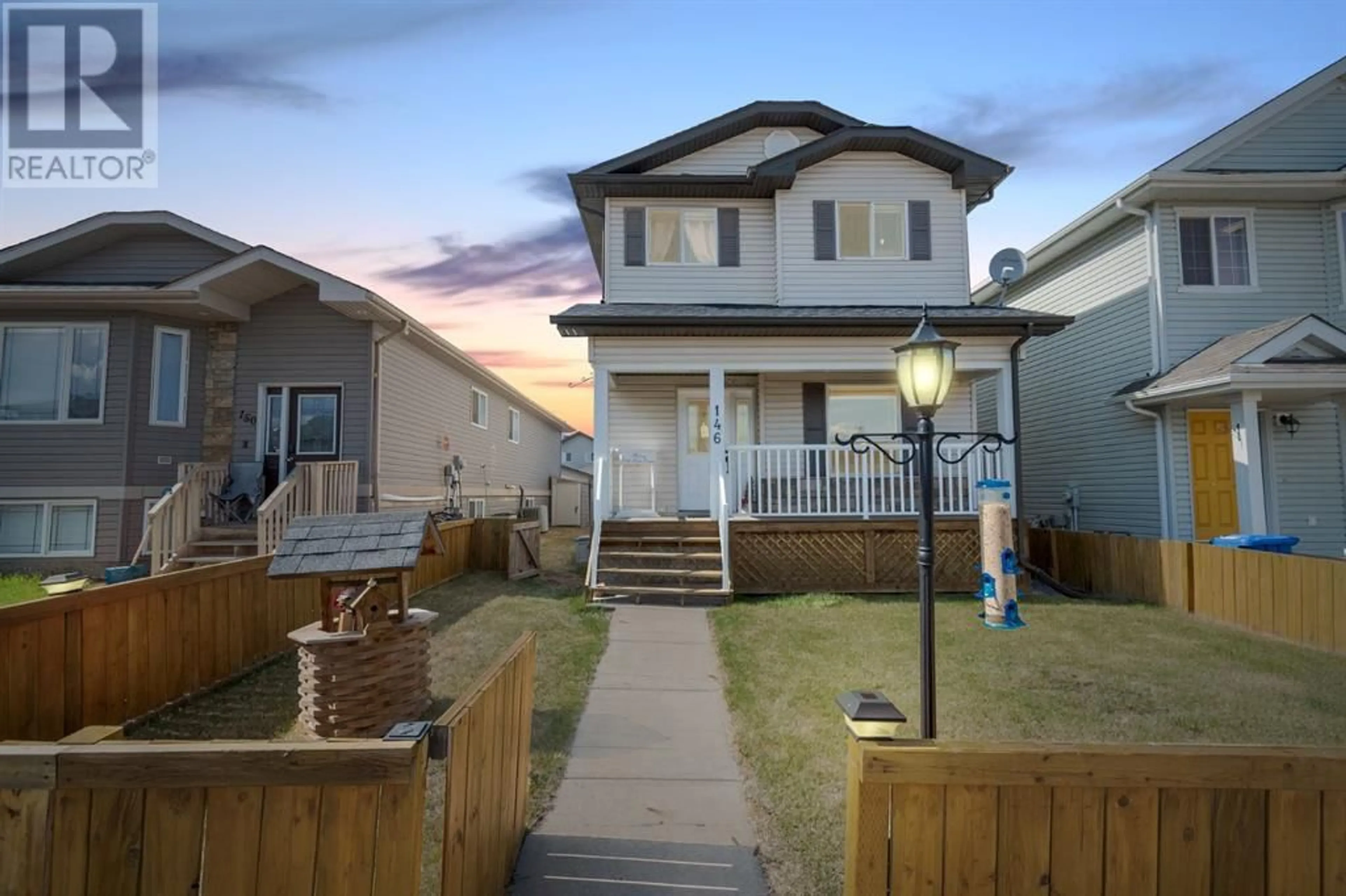 Frontside or backside of a home for 146 Pacific Crescent, Fort McMurray Alberta T9K0E7