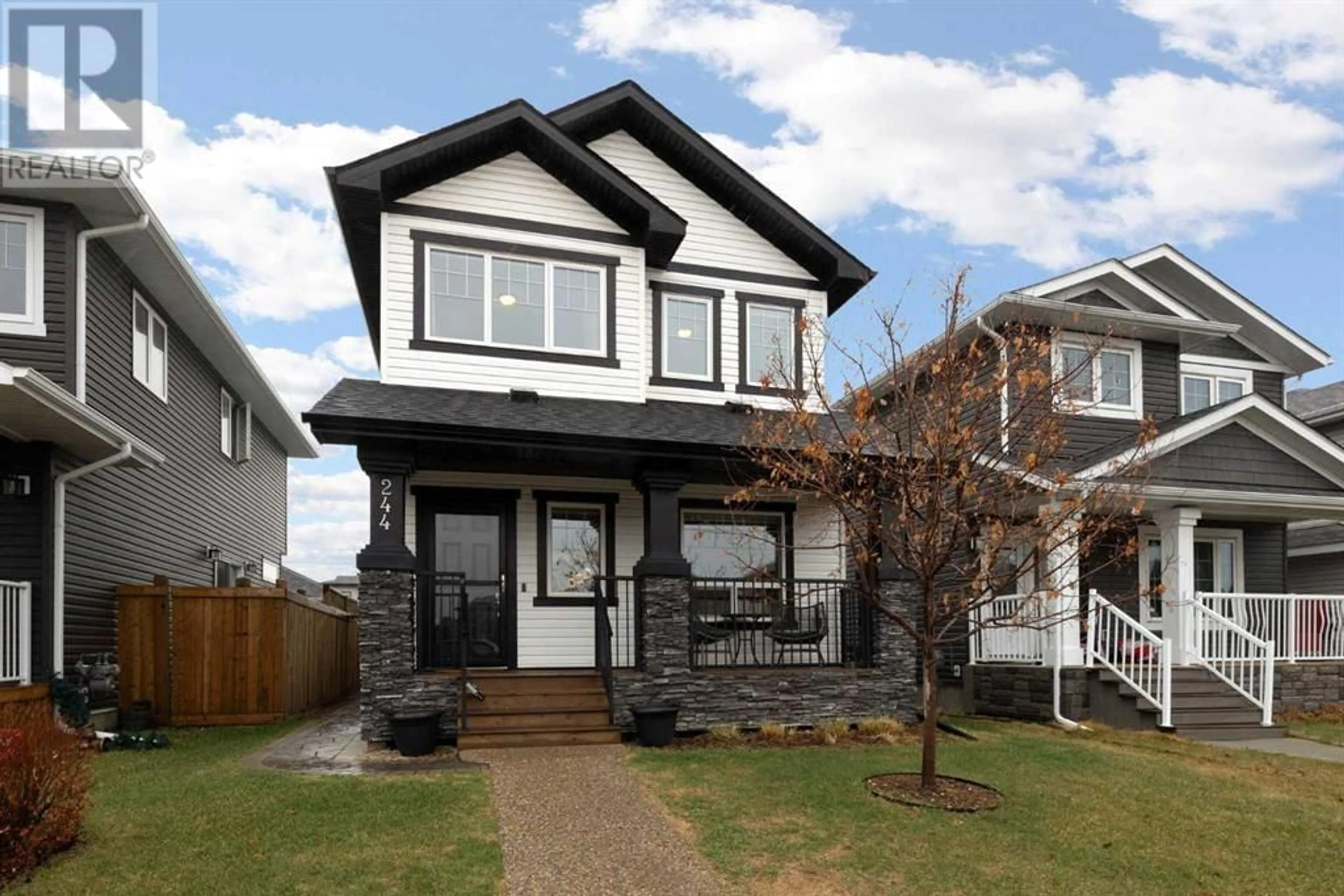 Frontside or backside of a home for 244 Warren Way, Fort McMurray Alberta T9H5H9