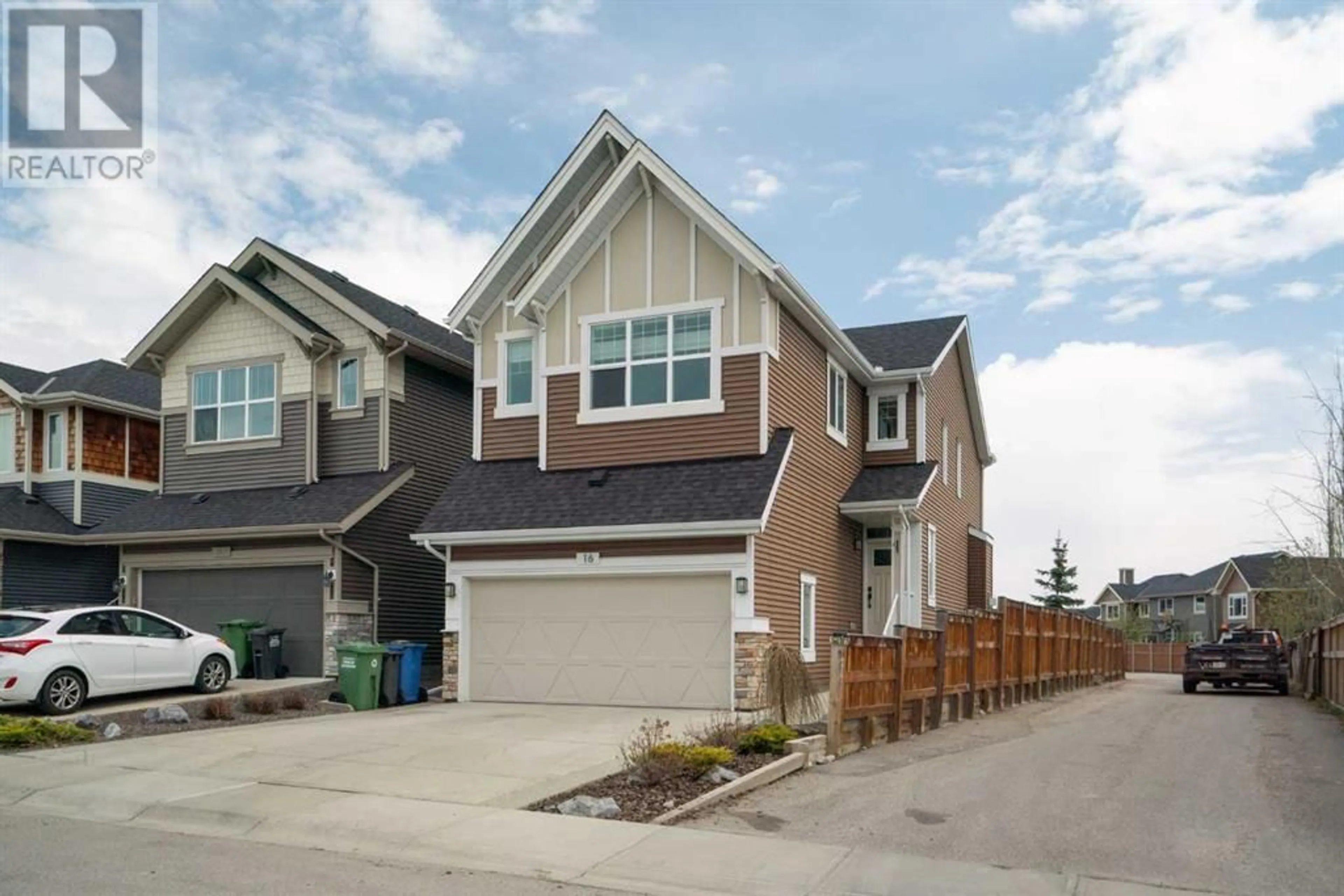 A pic from exterior of the house or condo for 16 Sunrise Terrace, Cochrane Alberta T4C0M8