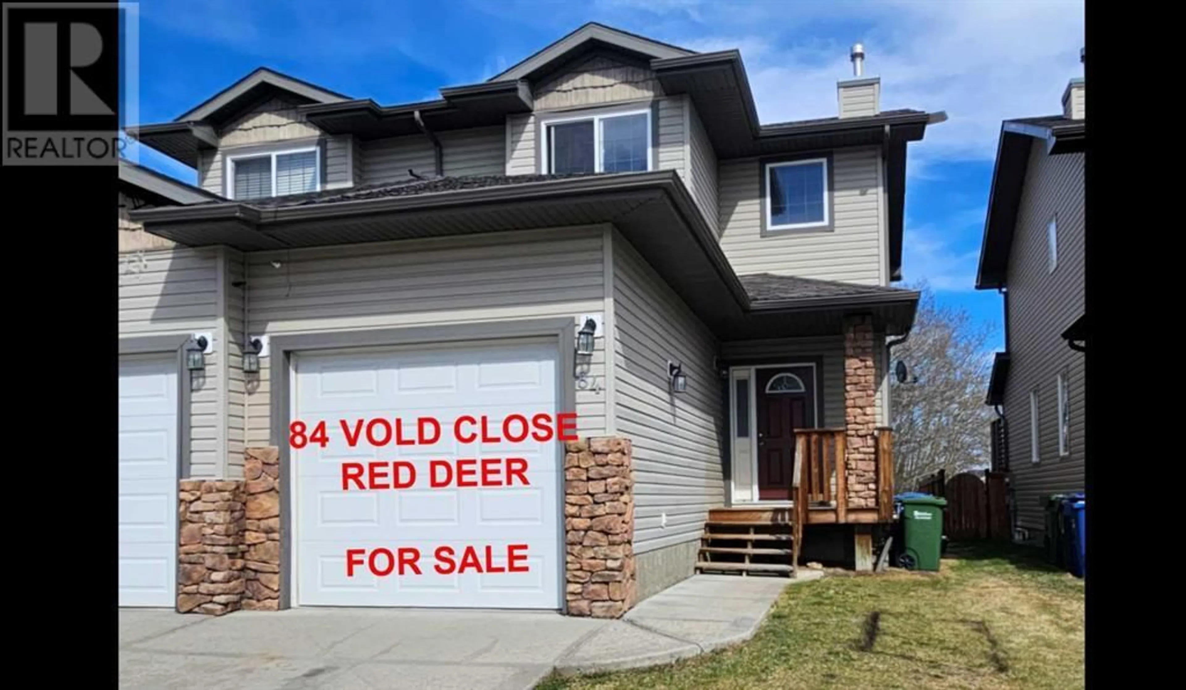 Frontside or backside of a home for 84 VOLD Close, Red Deer Alberta T4R0G4