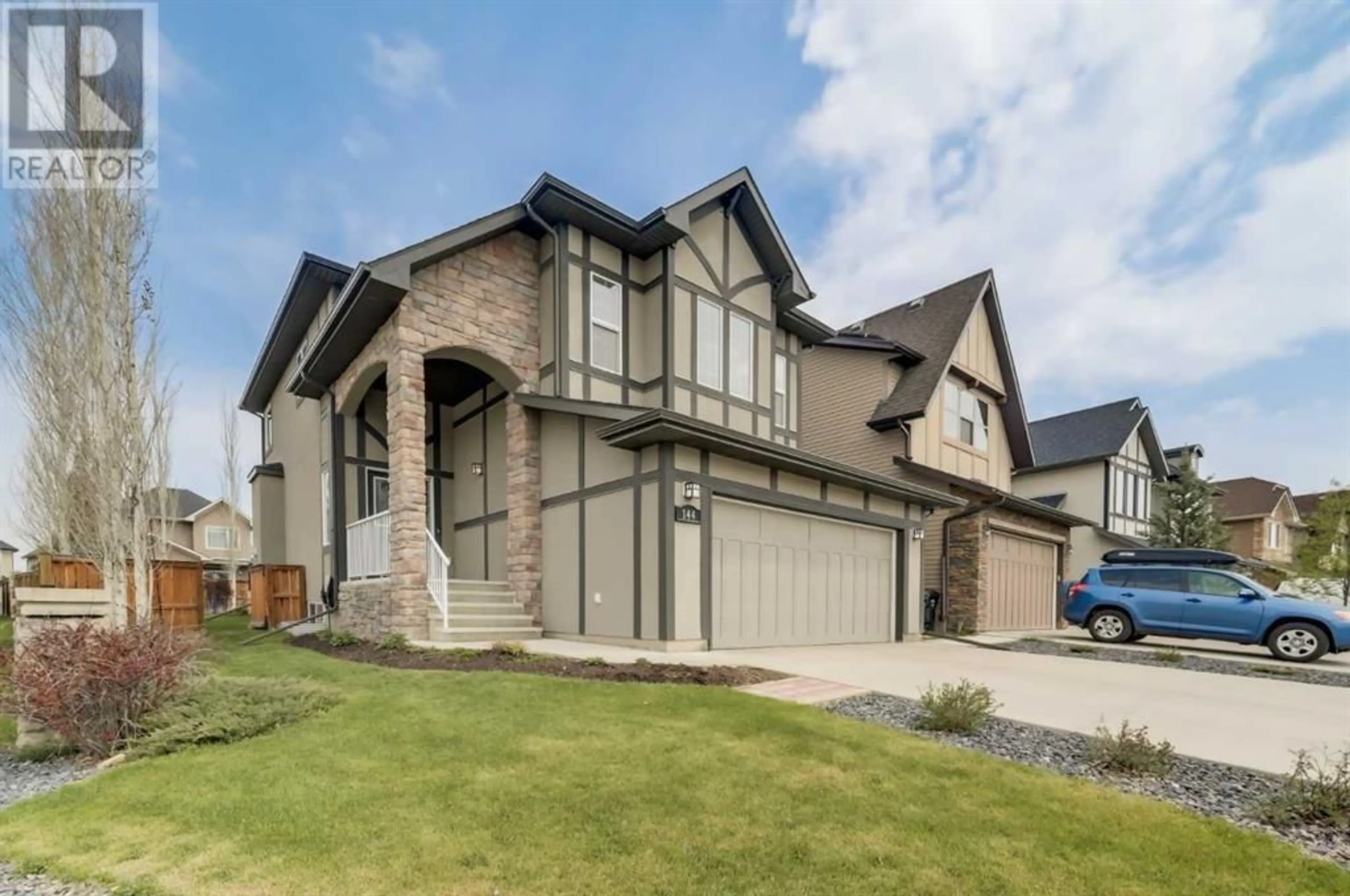 Frontside or backside of a home for 144 Cranford Drive SE, Calgary Alberta T3M0W4