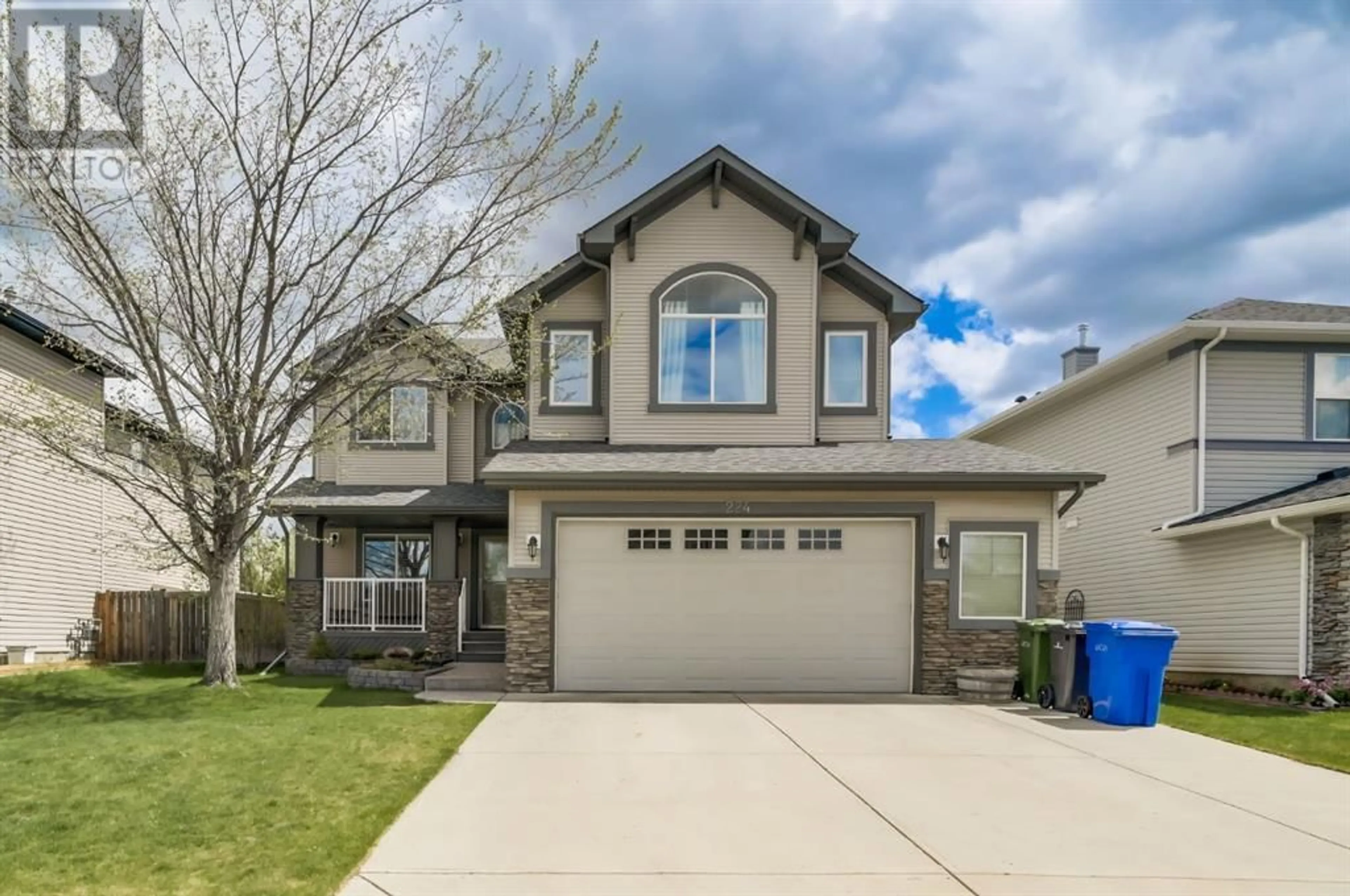 Frontside or backside of a home for 224 Hawkmere View, Chestermere Alberta T1X1T8