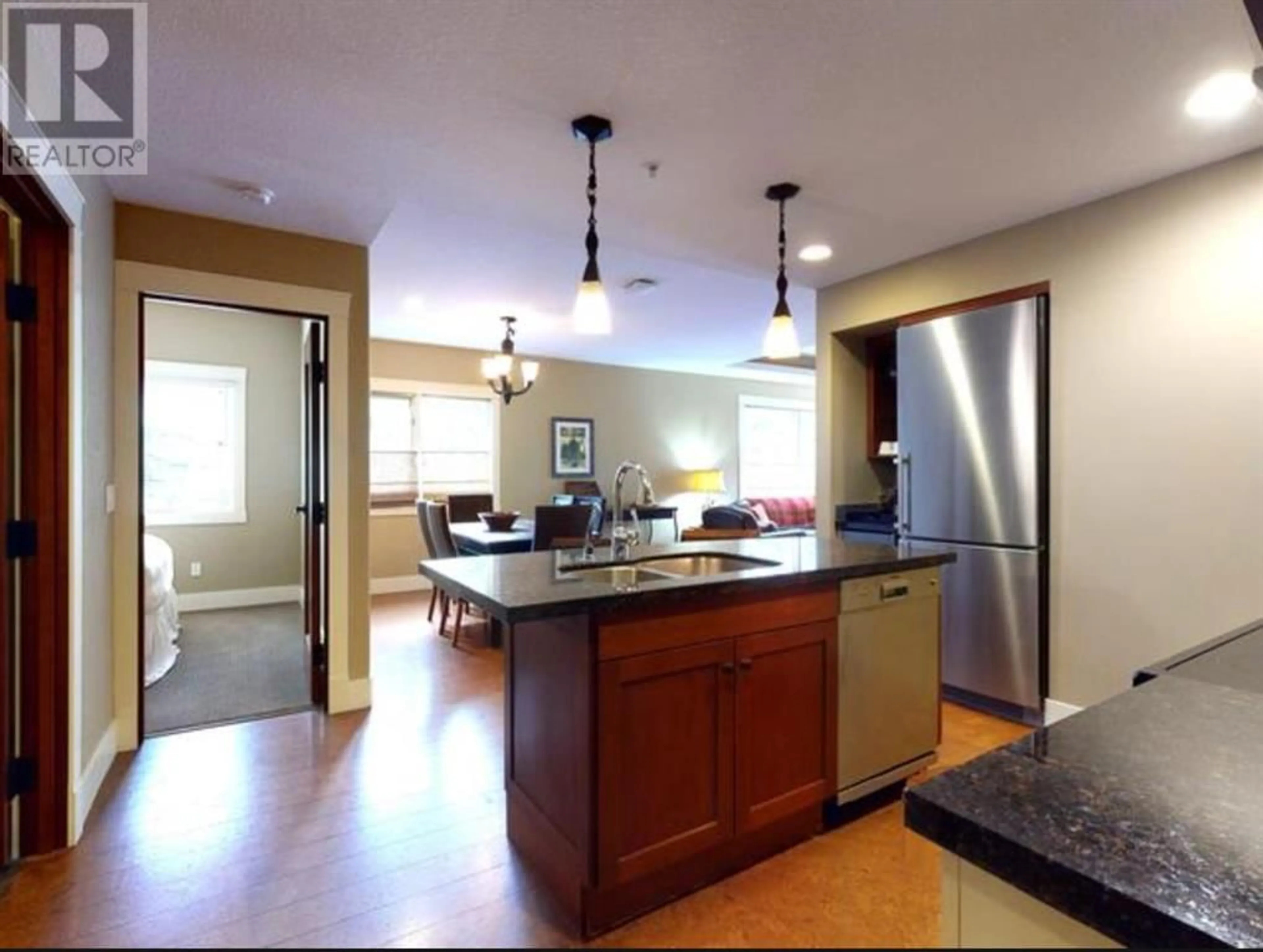 Contemporary kitchen for 107BF 187 Kananaskis Way, Canmore Alberta t1w0a3
